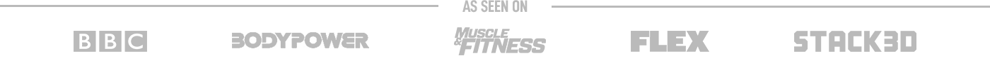 T-Nutrition, as seen on BBC, Body Power, Muscle & Fitness, Flex and Stack3d