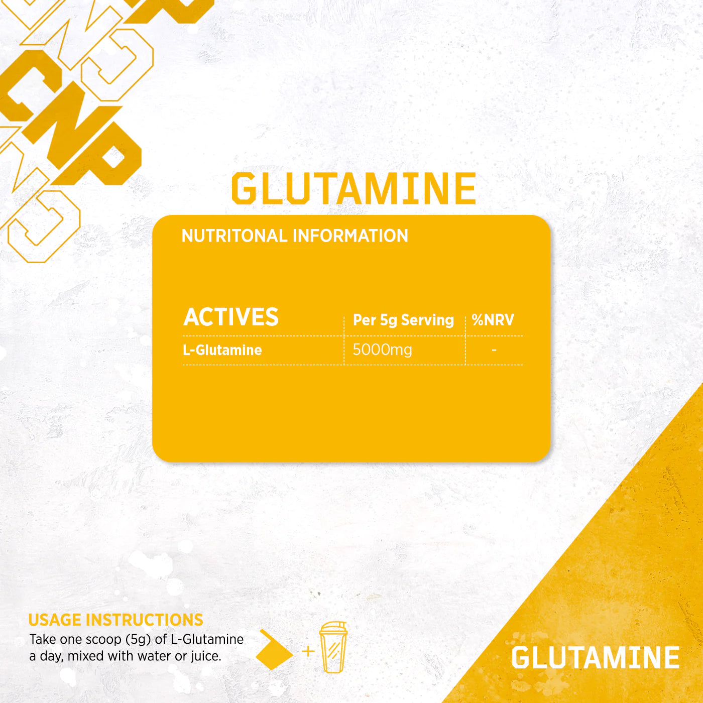 CNP Glutamine 250g / 50 Servings