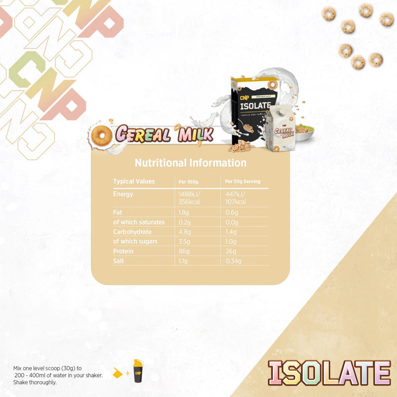 CNP Isolate - 100% Whey Protein Isolate Powder