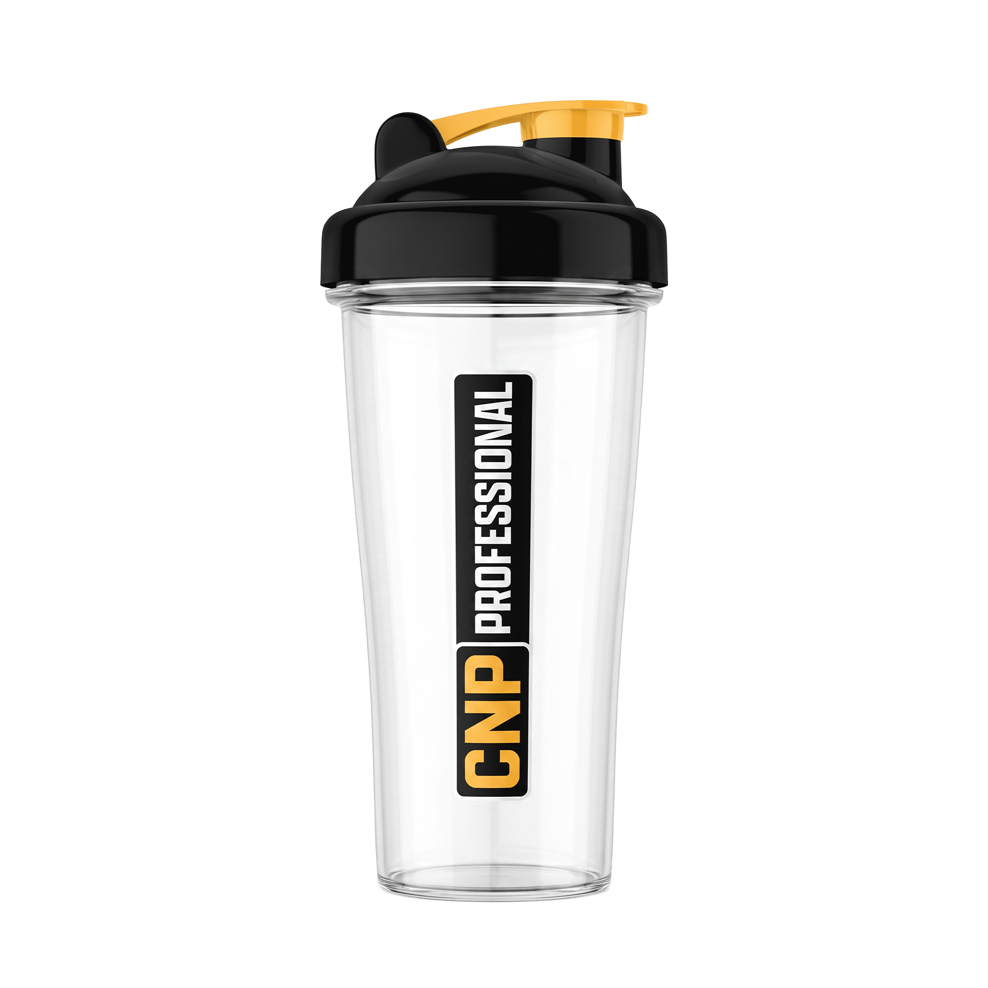 CNP Professional Shaker Bottle Clear Black Lid