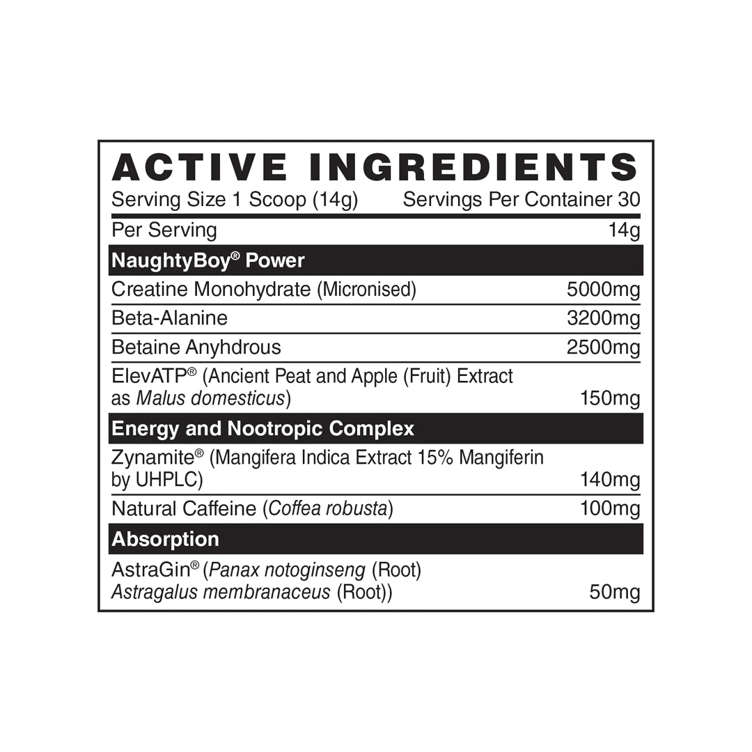 Naughty Boy Winter Soldier Power Creatine Formula (30 Servings / 400g)