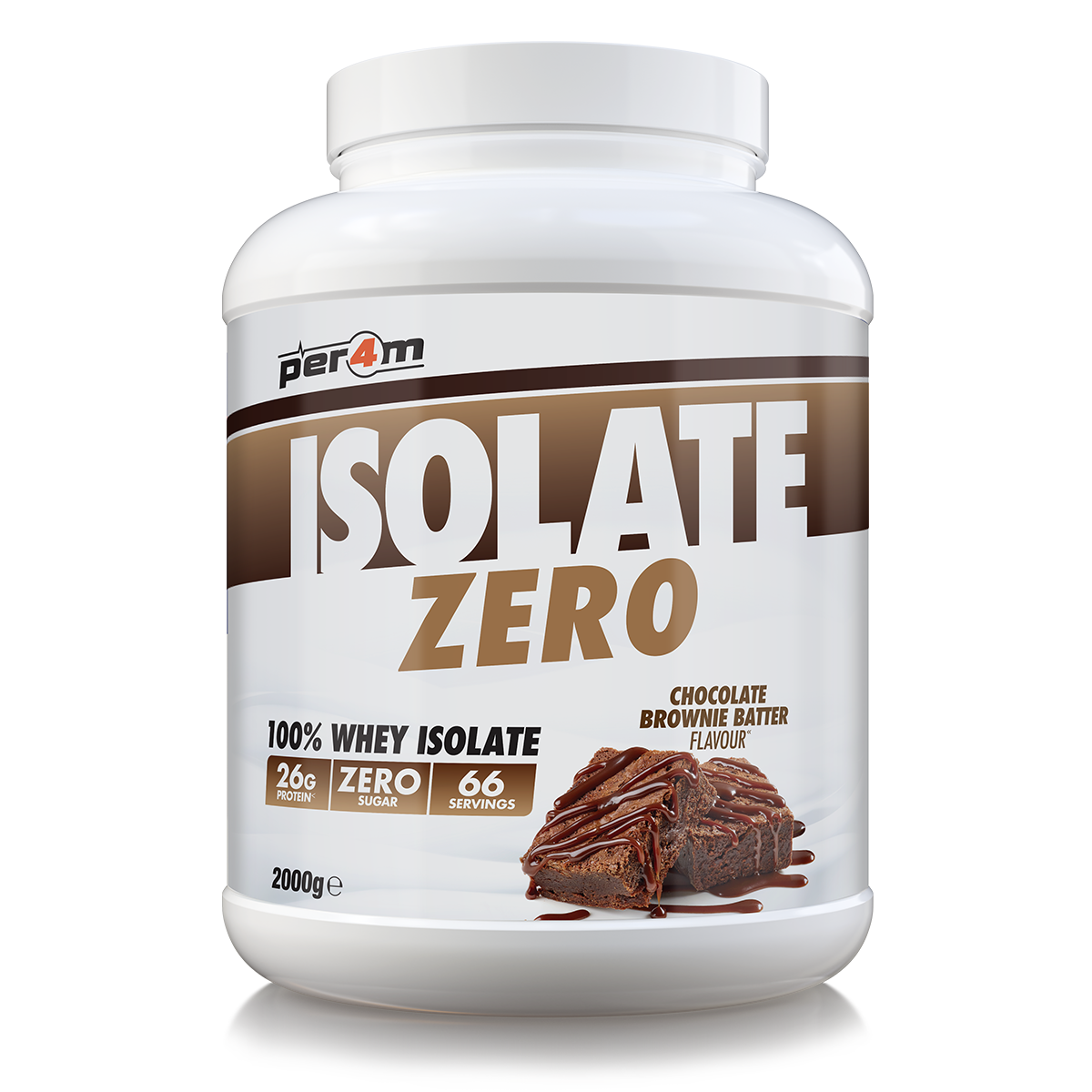 Per4m Isolate Zero Chocolate Brownie Batter 2kg (66 Servings)