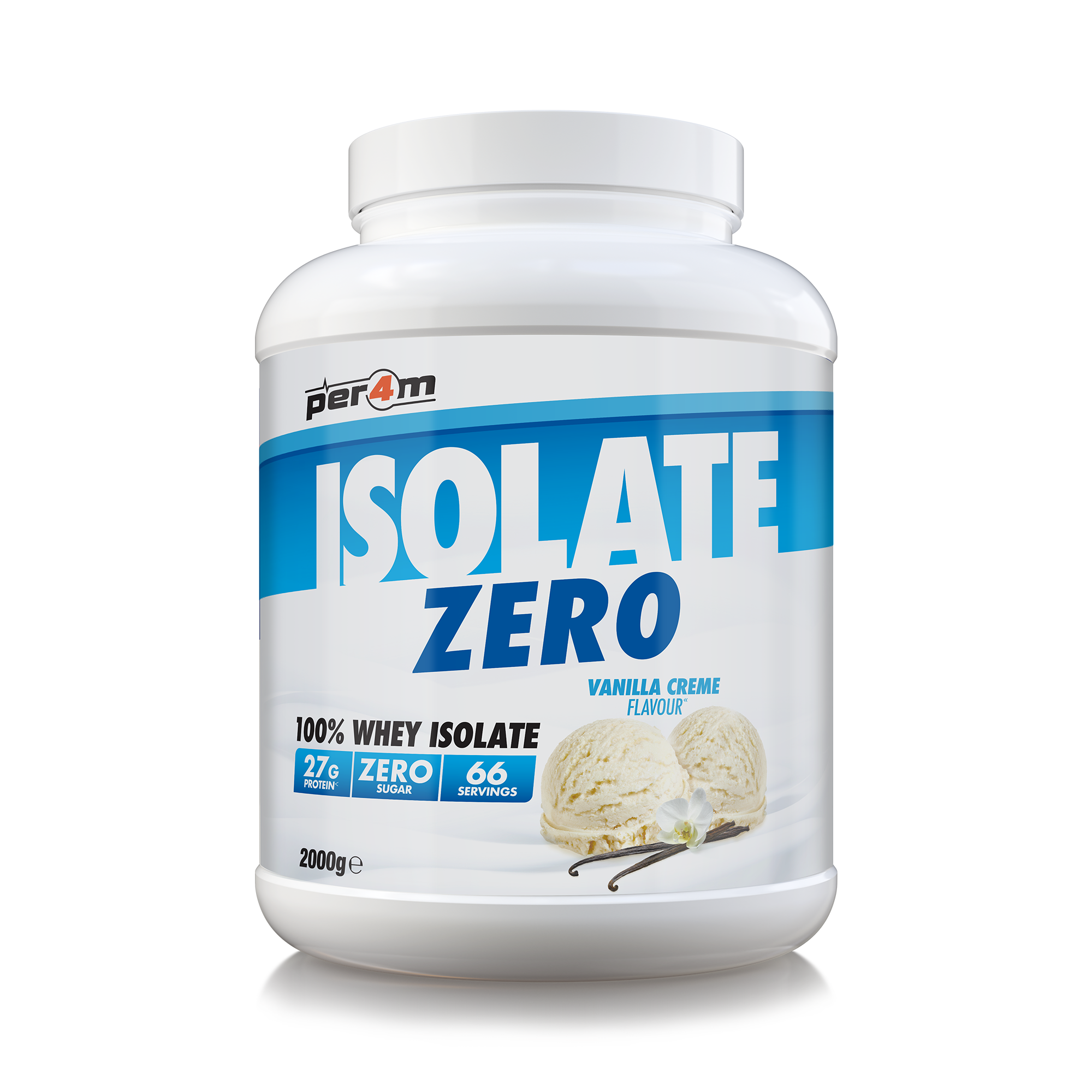 Per4m Isolate Zero Vanilla Creme 2kg (66 Servings)