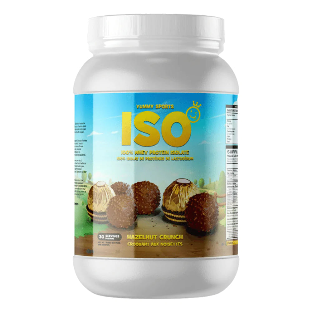 Yummy Sports ISO - 100% Whey Protein Isolate Powder - 960g / 2lb - 30 servings