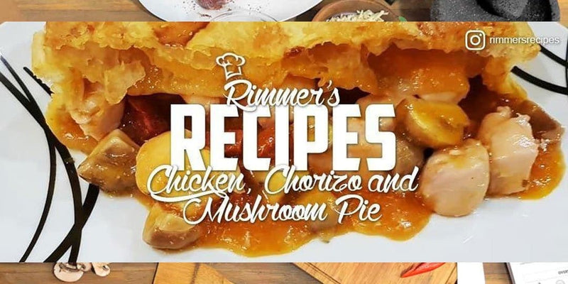 Chicken, Chorizo & Mushroom Pie
