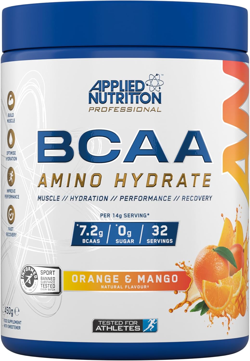 Applied Nutrition BCAA Amino Hydrate Orange and Mango 450g