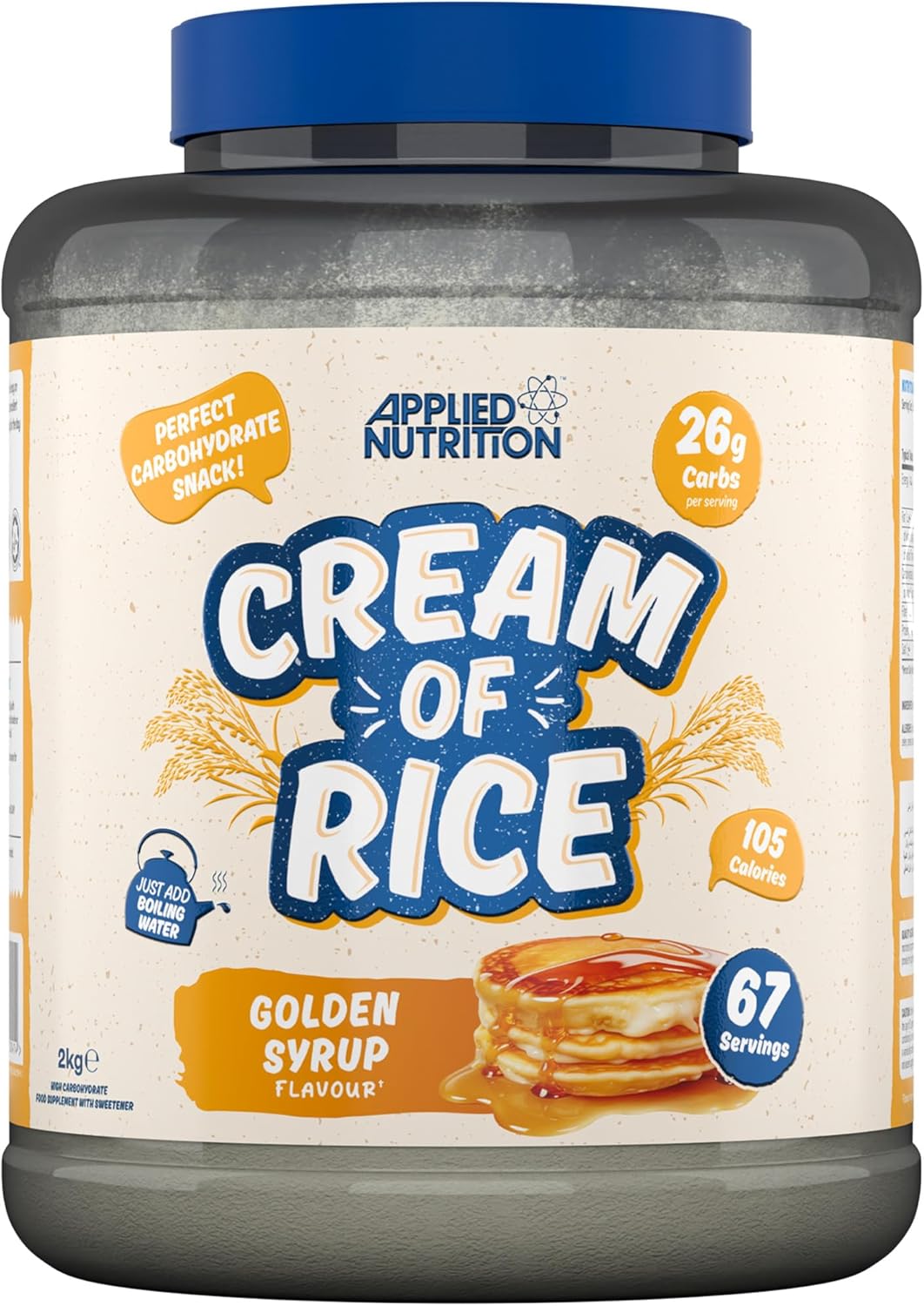 Applied Nutrition Cream of Rice Golden Syrup 2kg