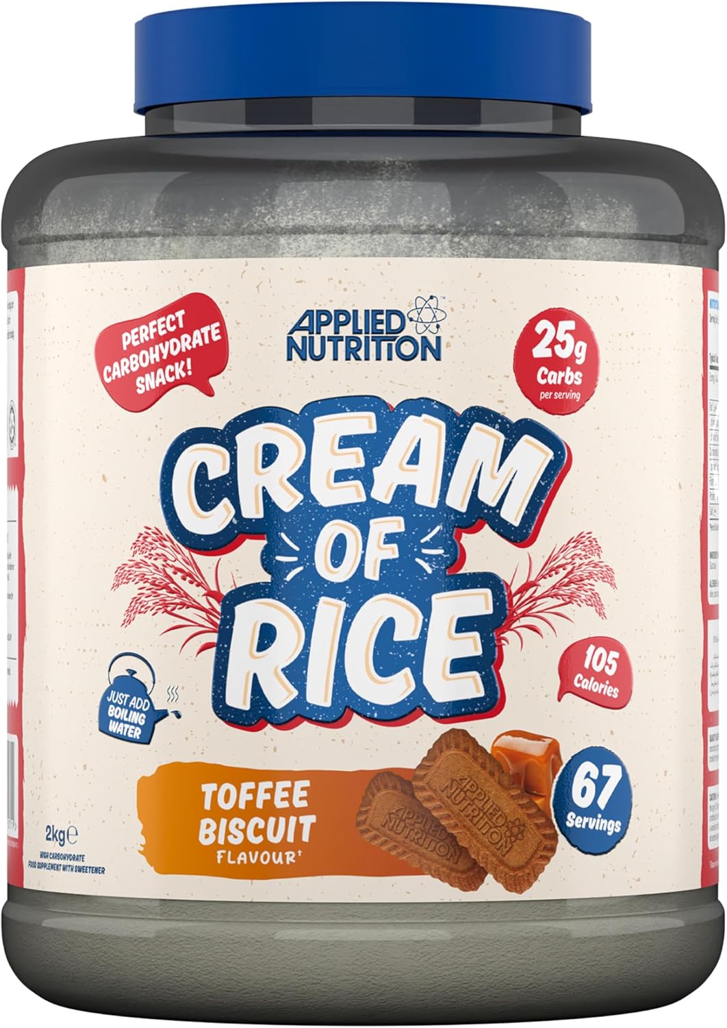 Applied Nutrition Cream of Rice Toffee Biscuit 2kg