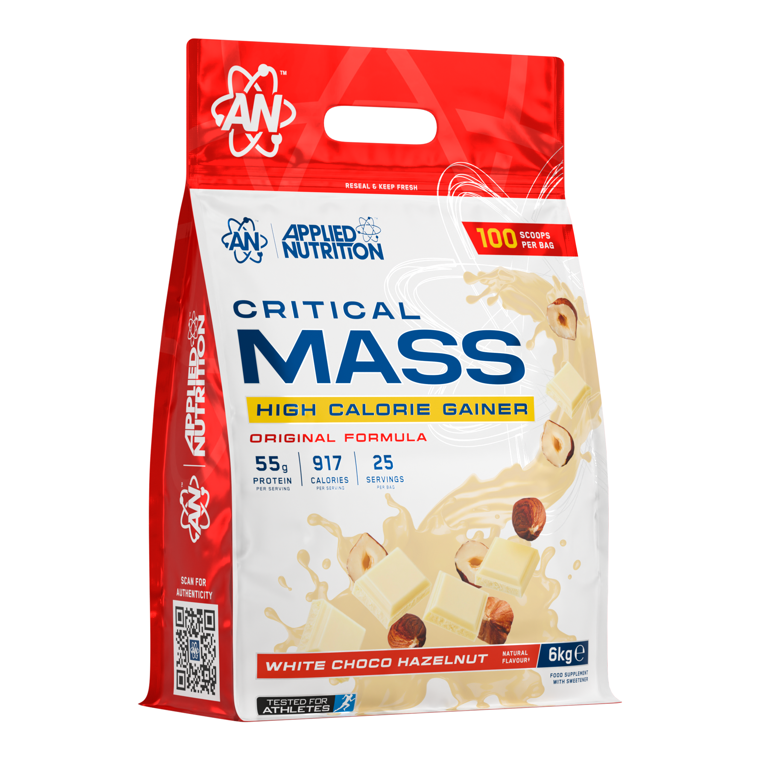 Applied Nutrition Critical Mass Original 6kg White Choco Hazelnut