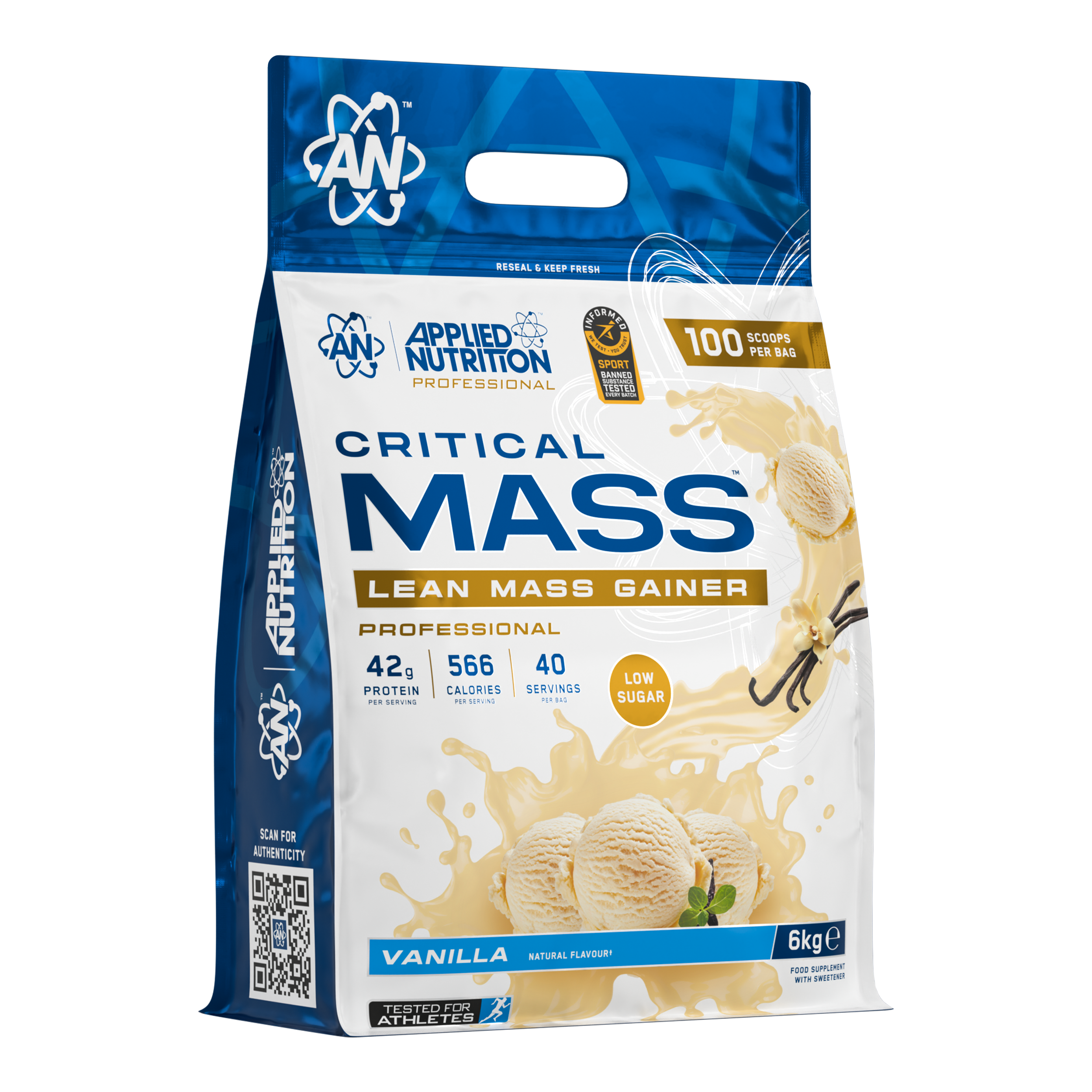 Applied Nutrition Critical Mass Professional 6kg Vanilla