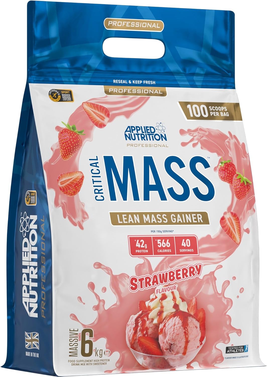 Applied Nutrition Critical Mass Professional Strawberry 6kg