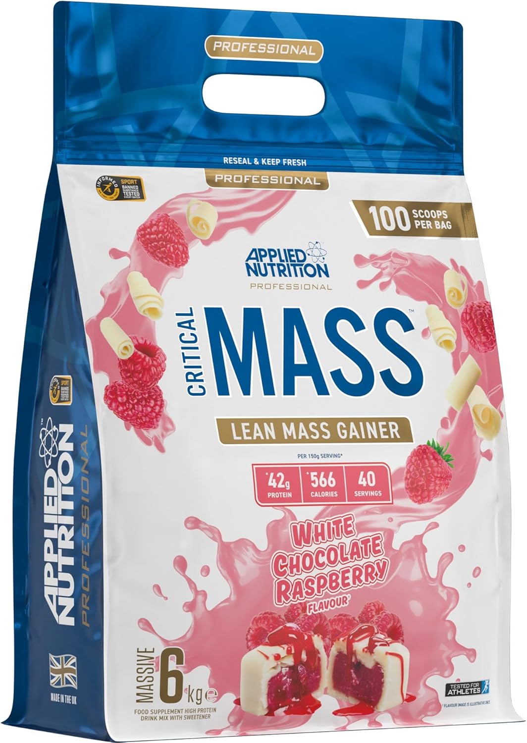 Applied Nutrition Critical Mass Professional White Chocolate Raspberry 6kg