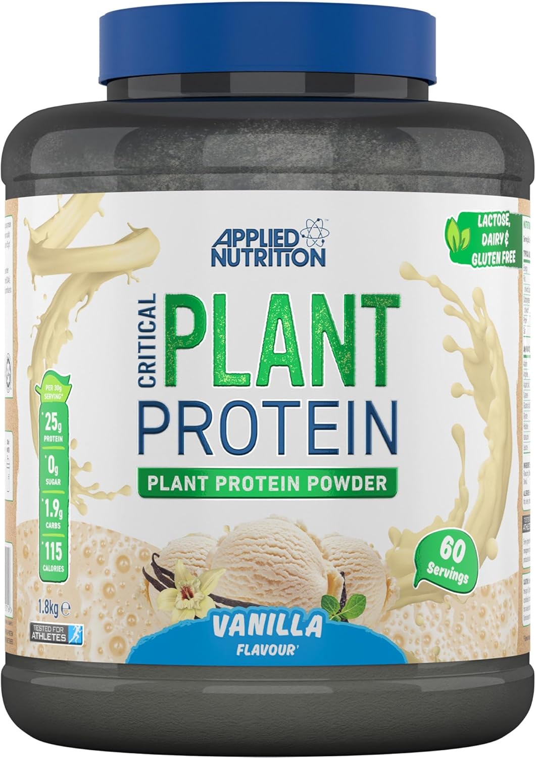 Applied Nutrition Critical Plant Protein Vanilla 1.8kg