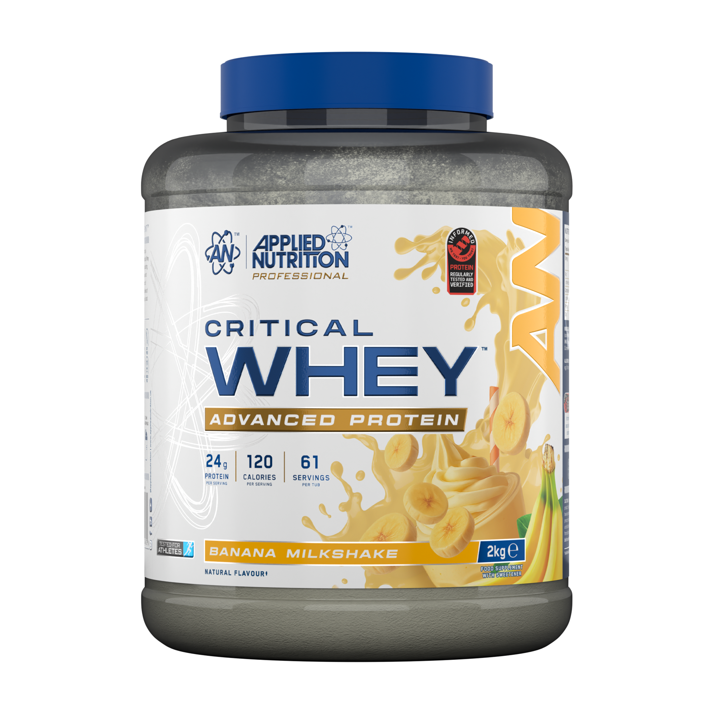 Applied Nutrition Critical Whey Protein Powder 2kg Banana Milkshake