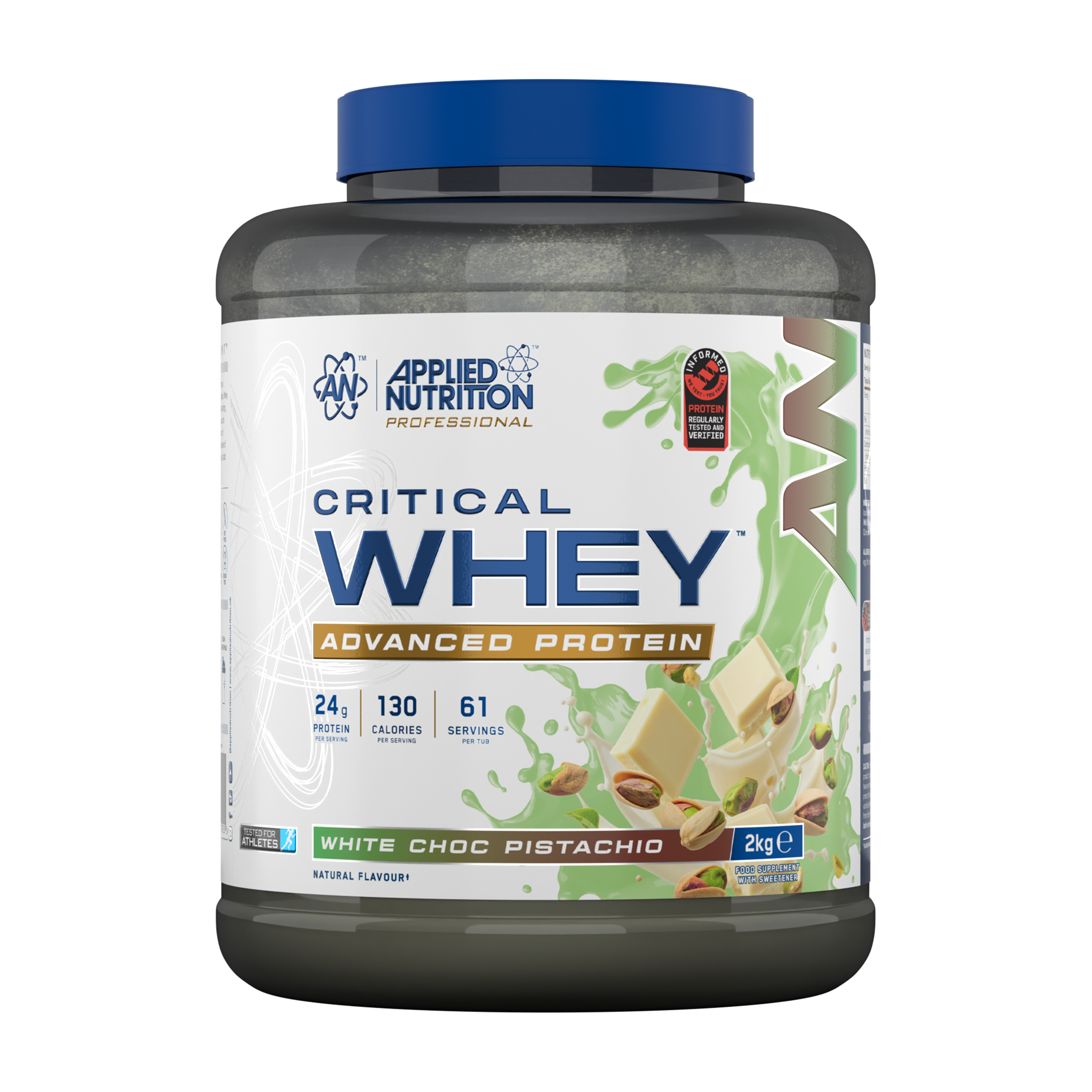 Applied Nutrition Critical Whey Protein Powder 2kg White Chocolate Pistachio