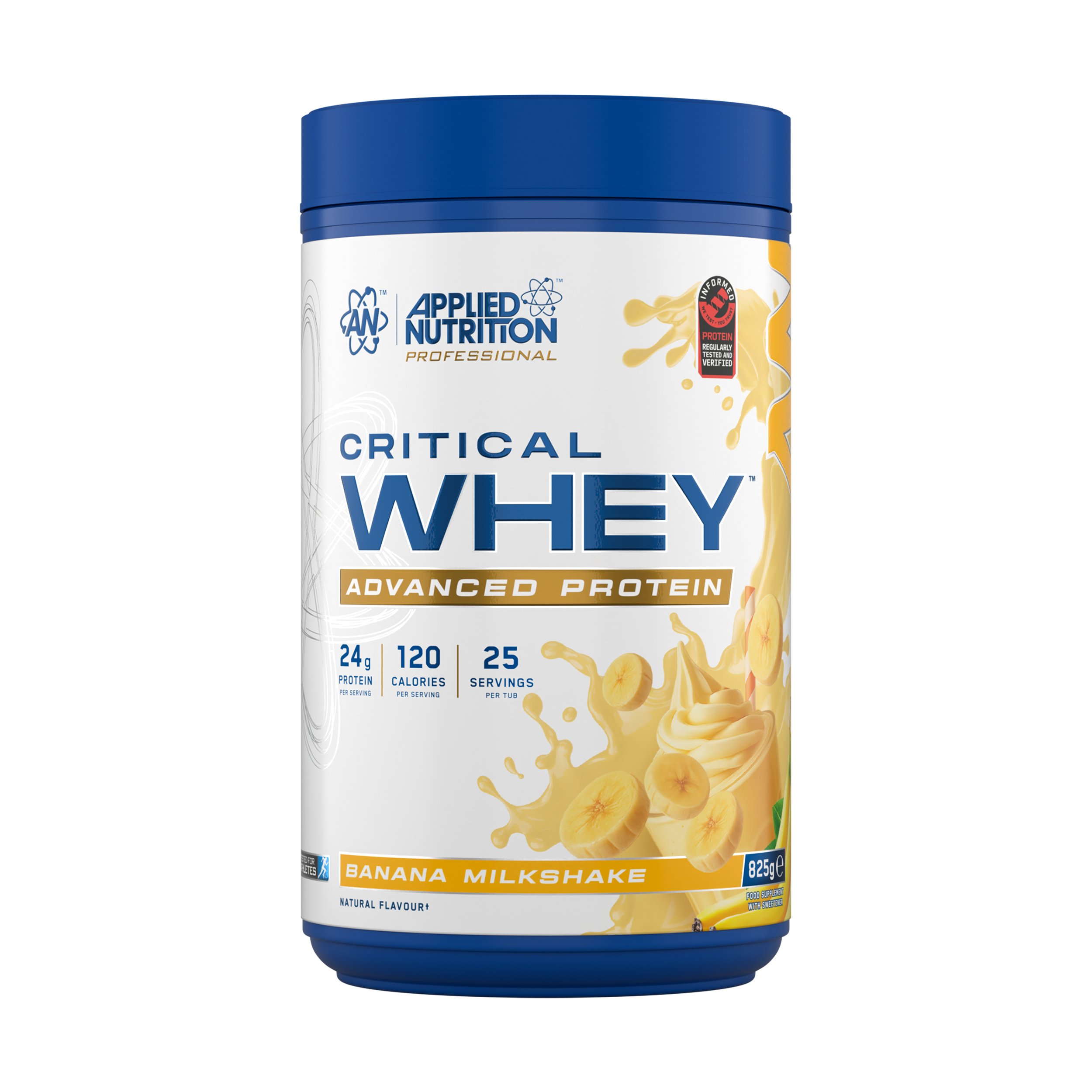 Applied Nutrition Critical Whey Protein Powder 825g Banana Milkshake