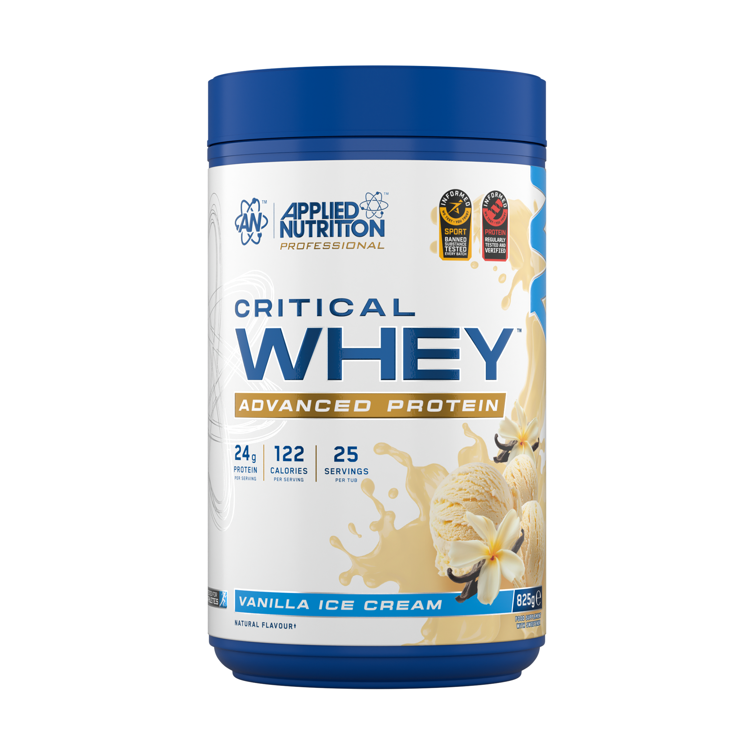 Applied Nutrition Critical Whey Protein Powder 825g Vanilla Ice Cream