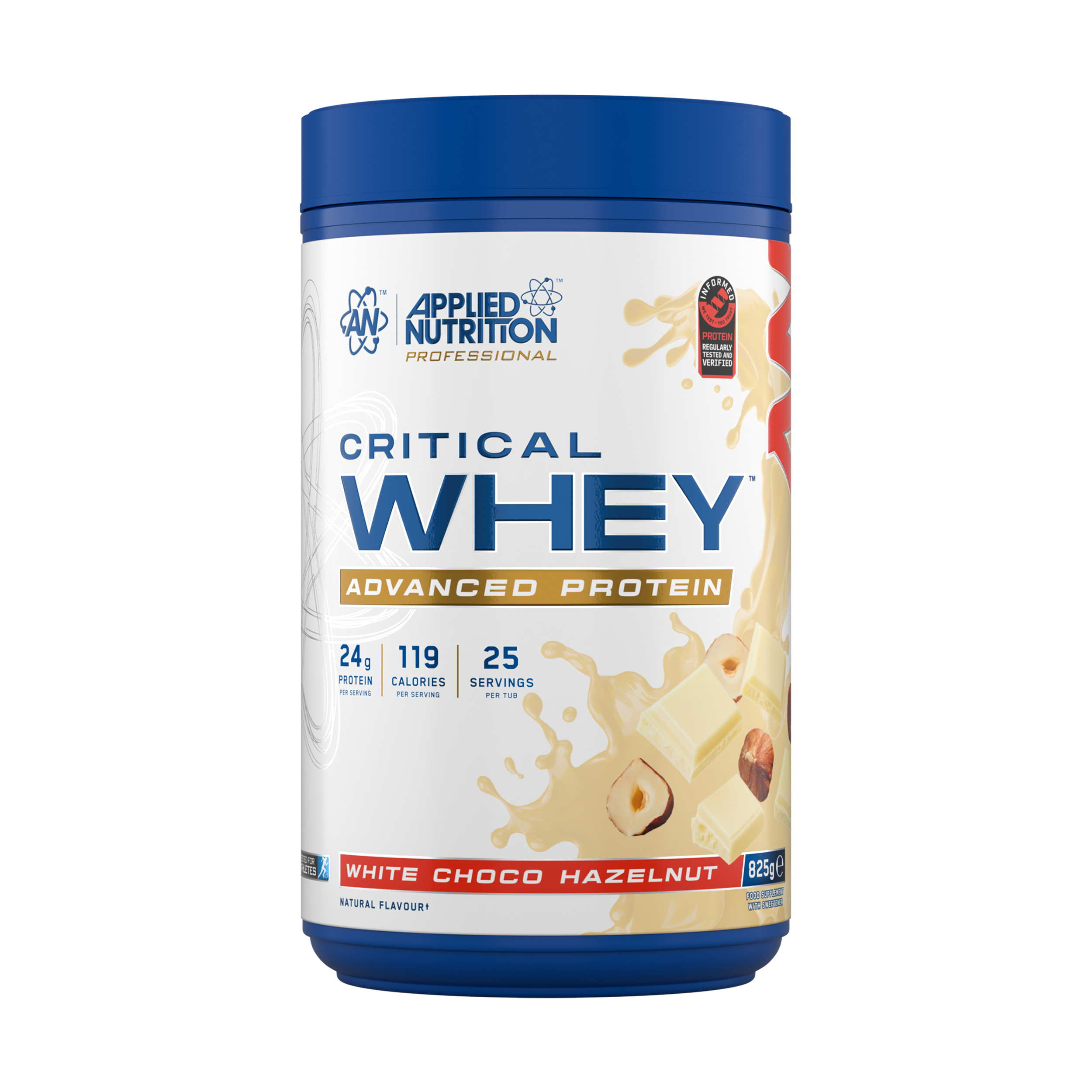 Applied Nutrition Critical Whey Protein Powder 825g White Choco Hazelnut