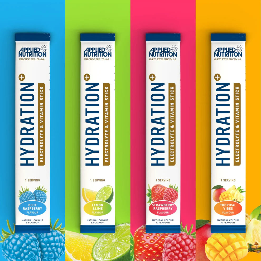 Applied Nutrition Hydration+ Electrolyte and Vitamin Powder Stick Packs (7 x 8g)