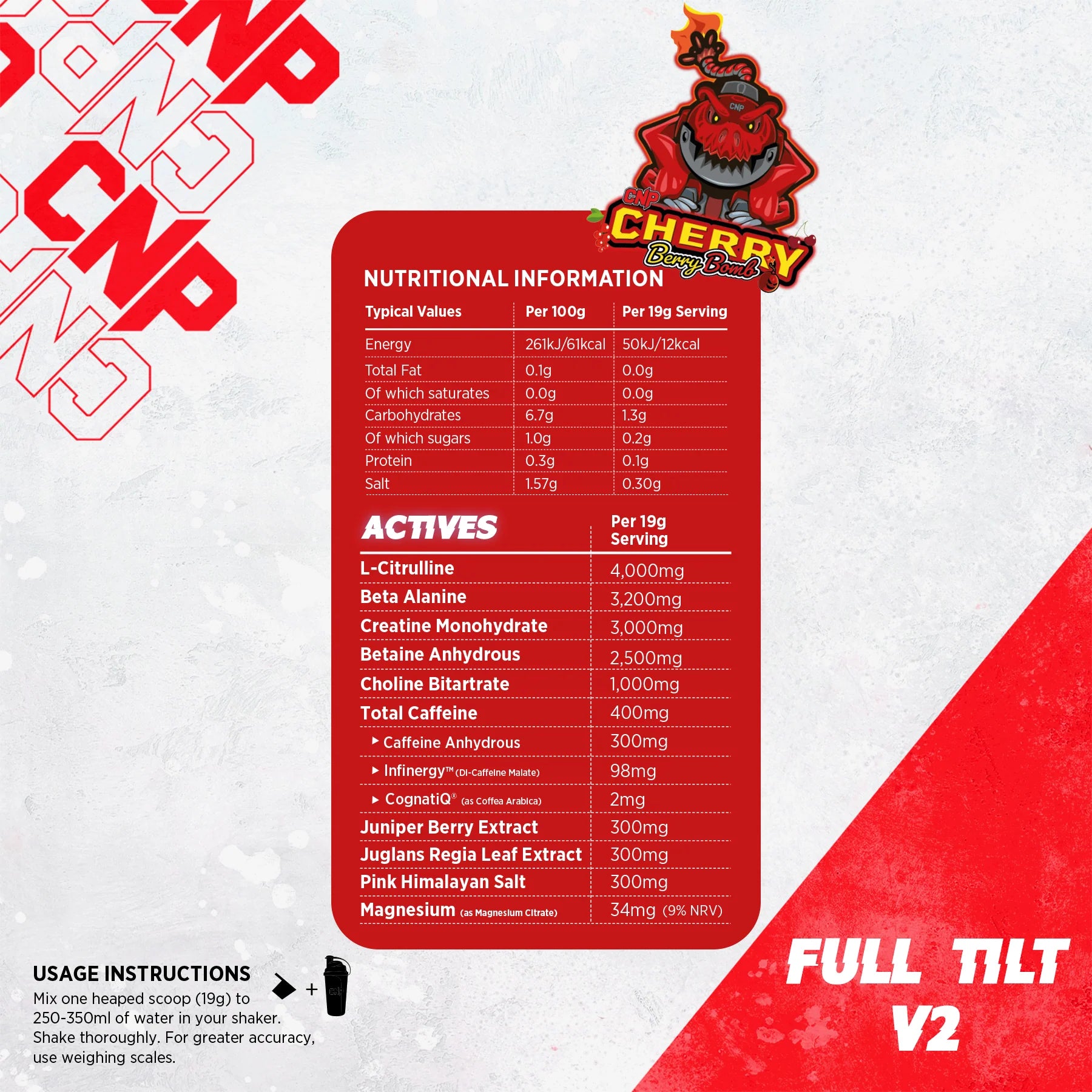 CNP Full Tilt v2 Pre Workout 570g (30 Servings)