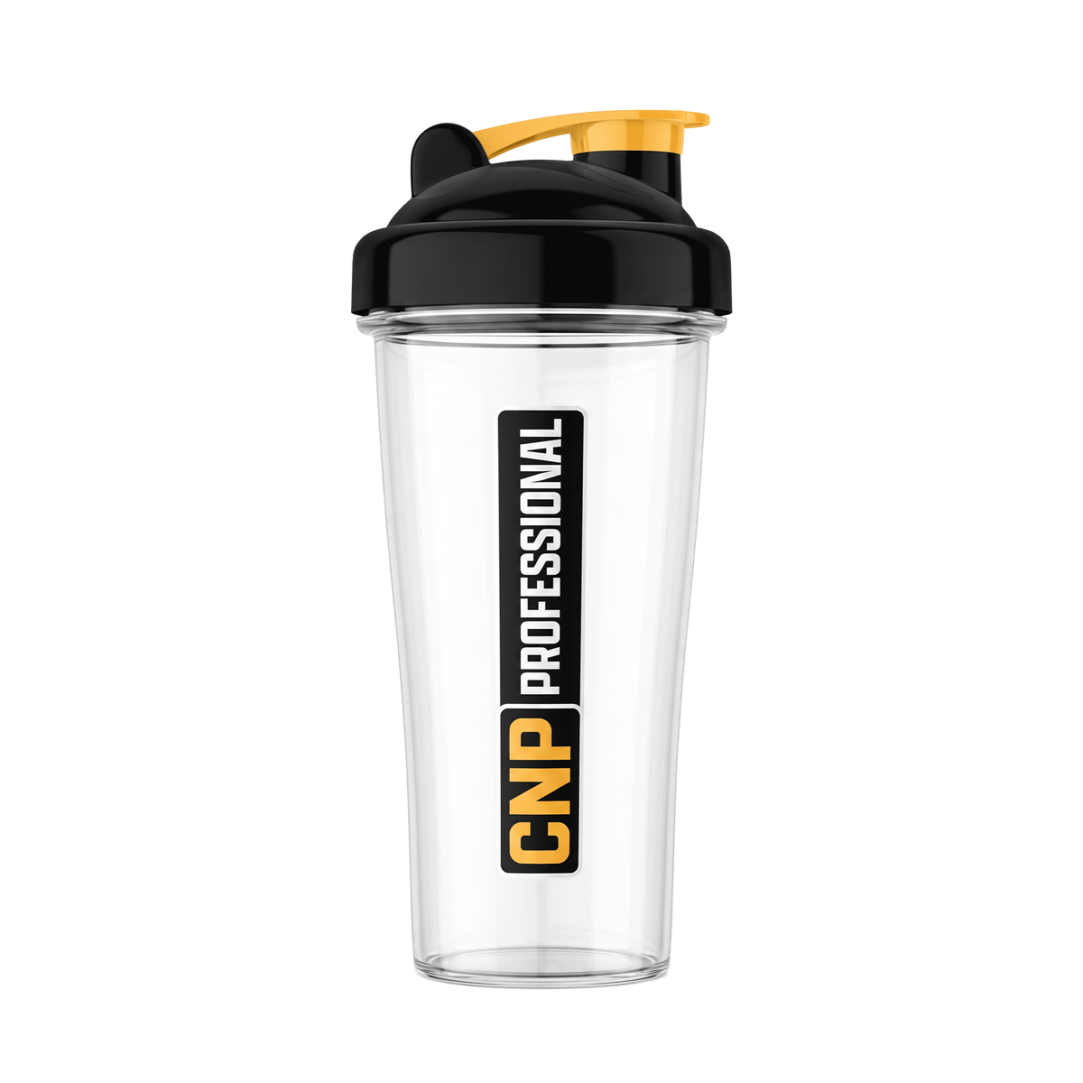 CNP Professional Shaker Bottle Clear Black Lid