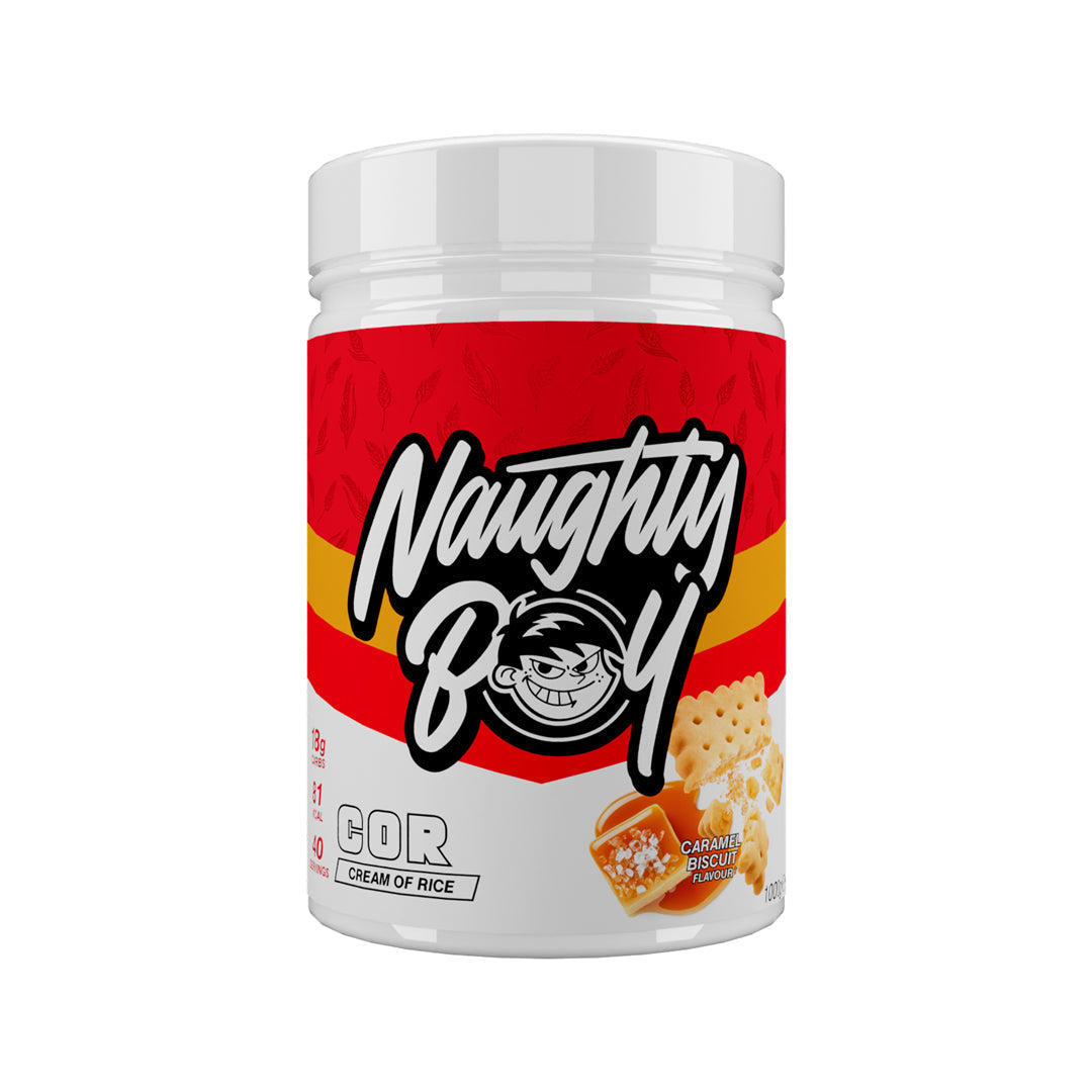 Naughty Boy Cream of Rice 1kg Caramel Biscuit
