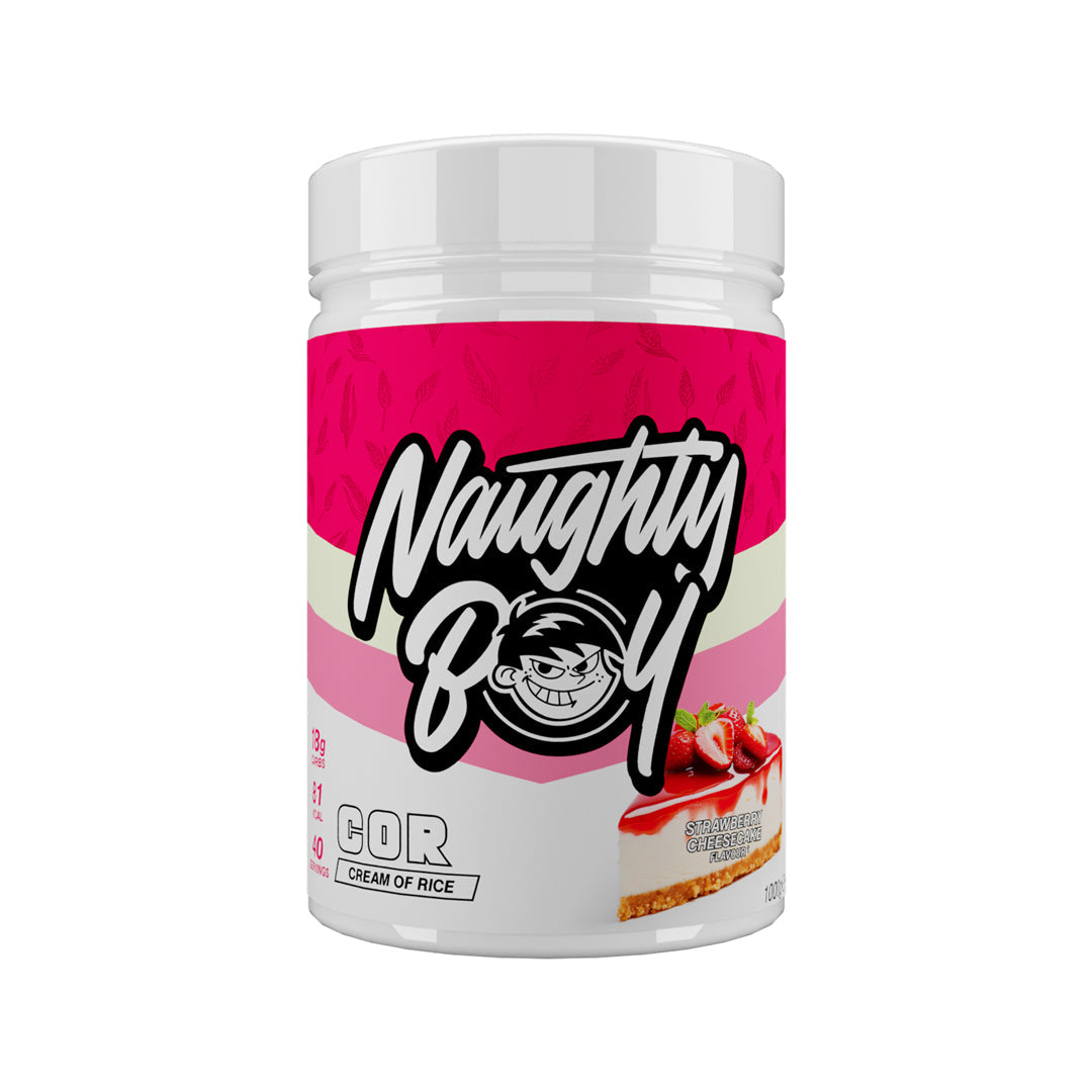 Naughty Boy Cream of Rice 1kg Strawberry Cheesecake