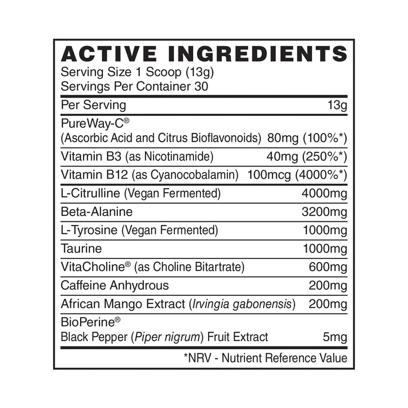 Naughty Boy Energy Pre Workout (30 Servings) with FREE SHAKER