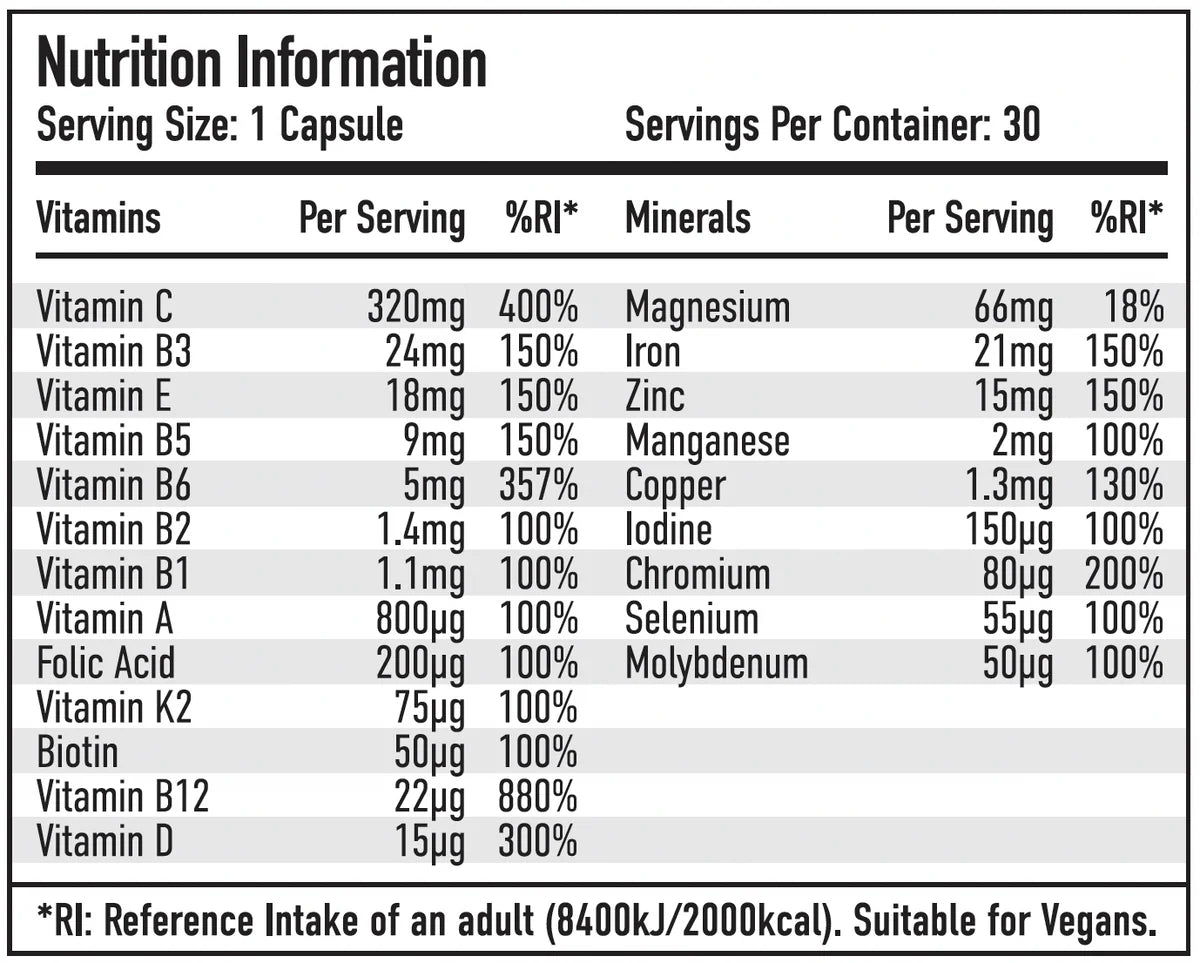 Per4m Multivitamin - Vita+min - 30 Capsules