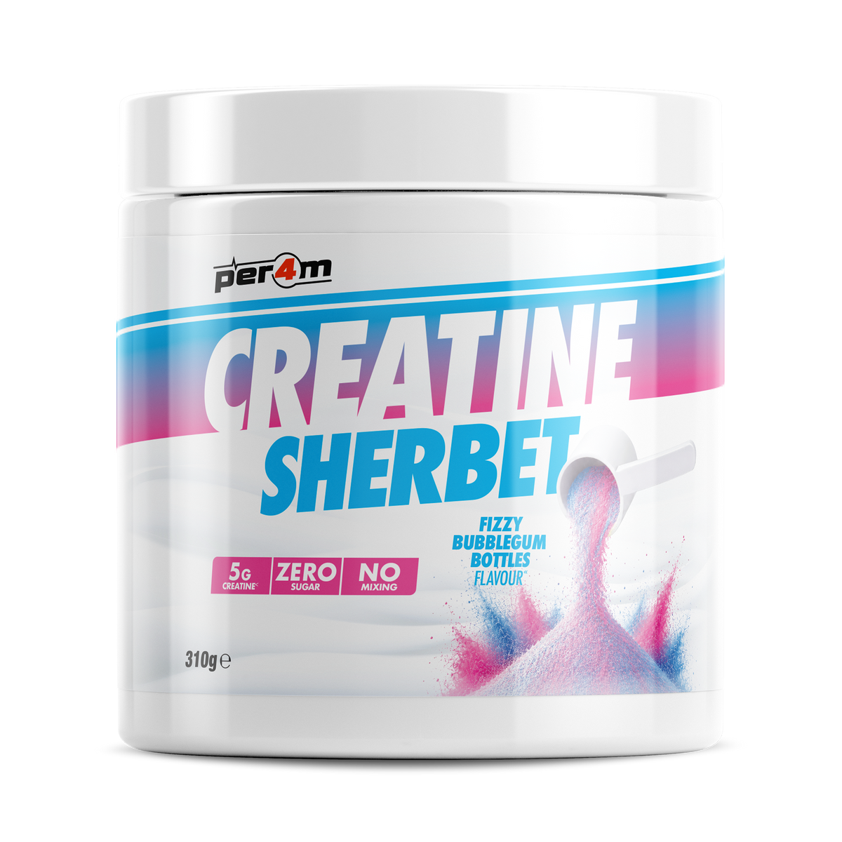 Per4m Creatine Sherbet Fizzy Bubblegum Bottles
