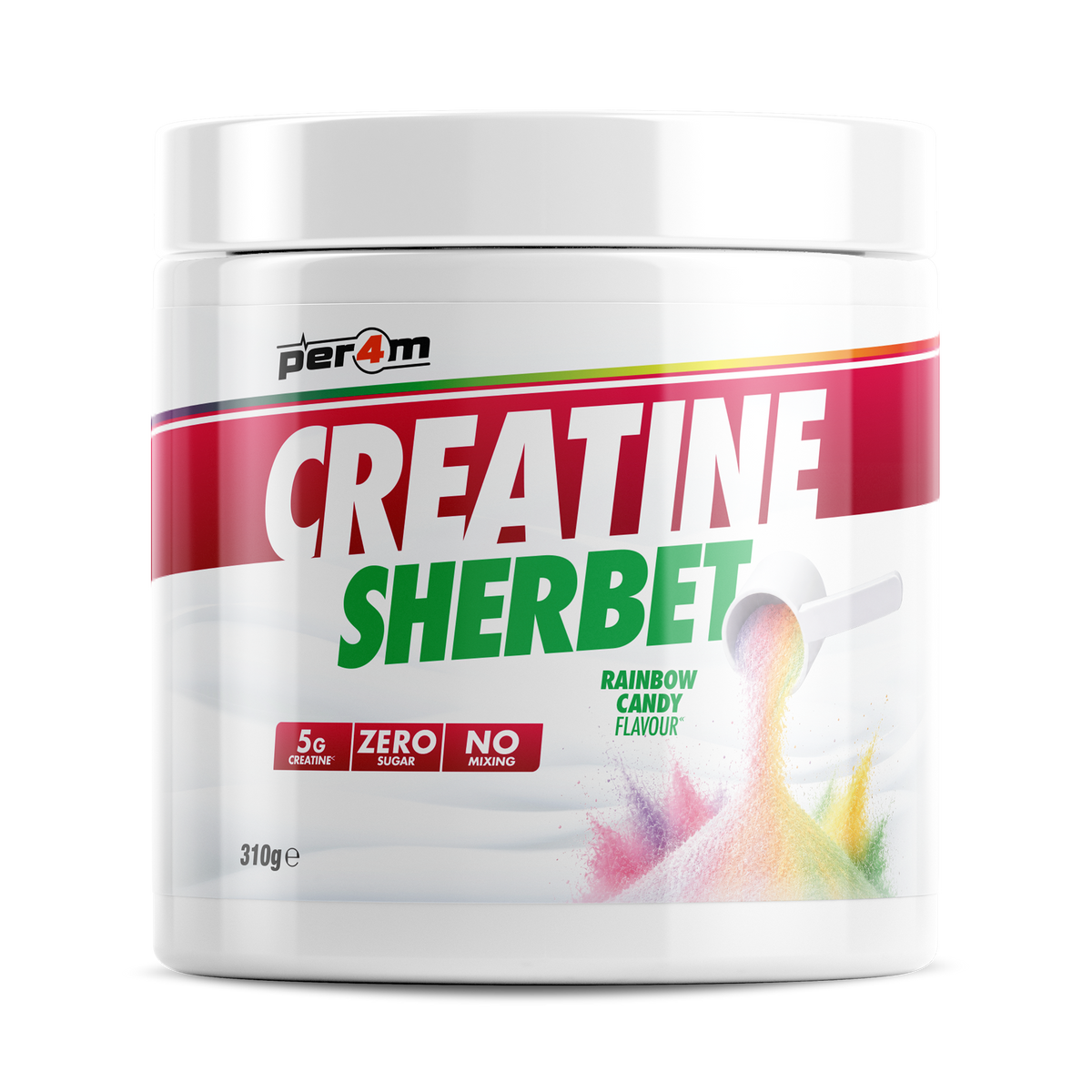 Per4m Creatine Sherbet Rainbow Candy