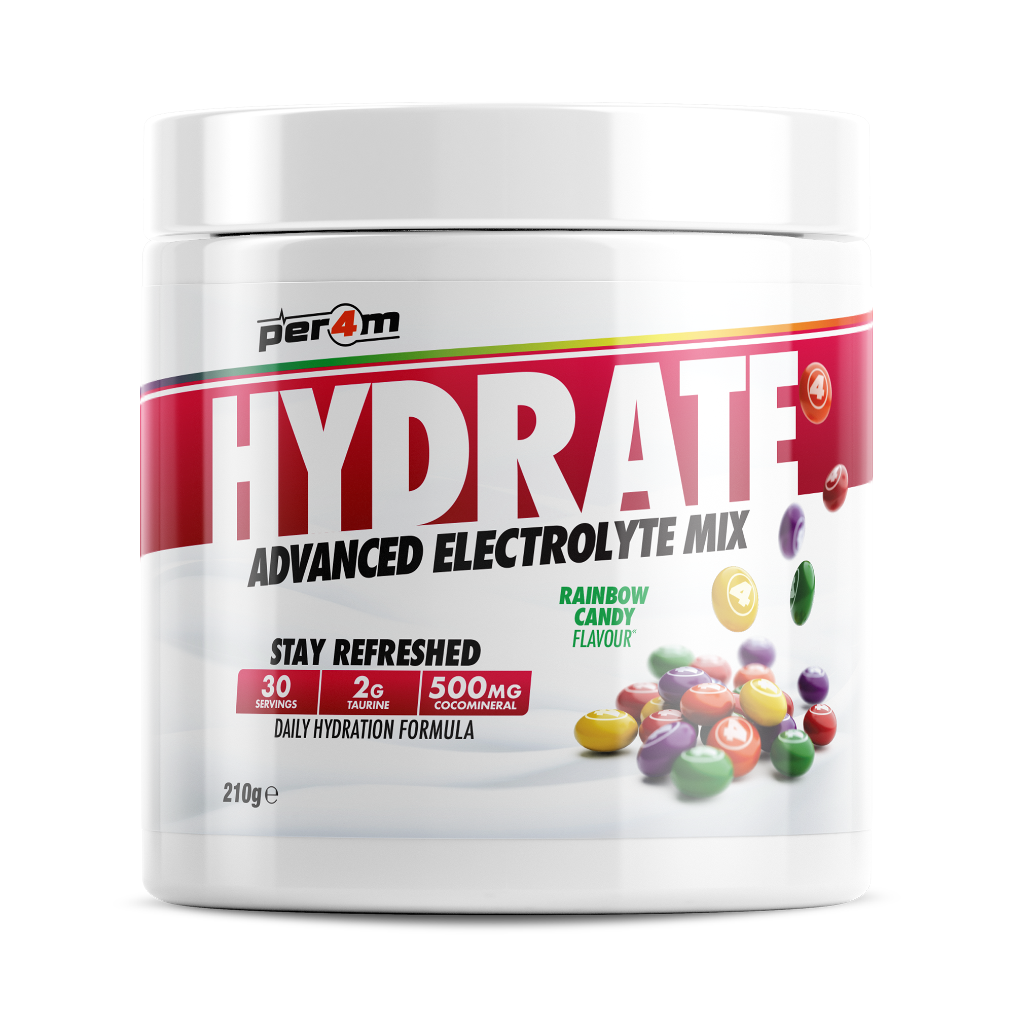 Per4m Hydrate Electrolyte Mix 210g Rainbow Candy