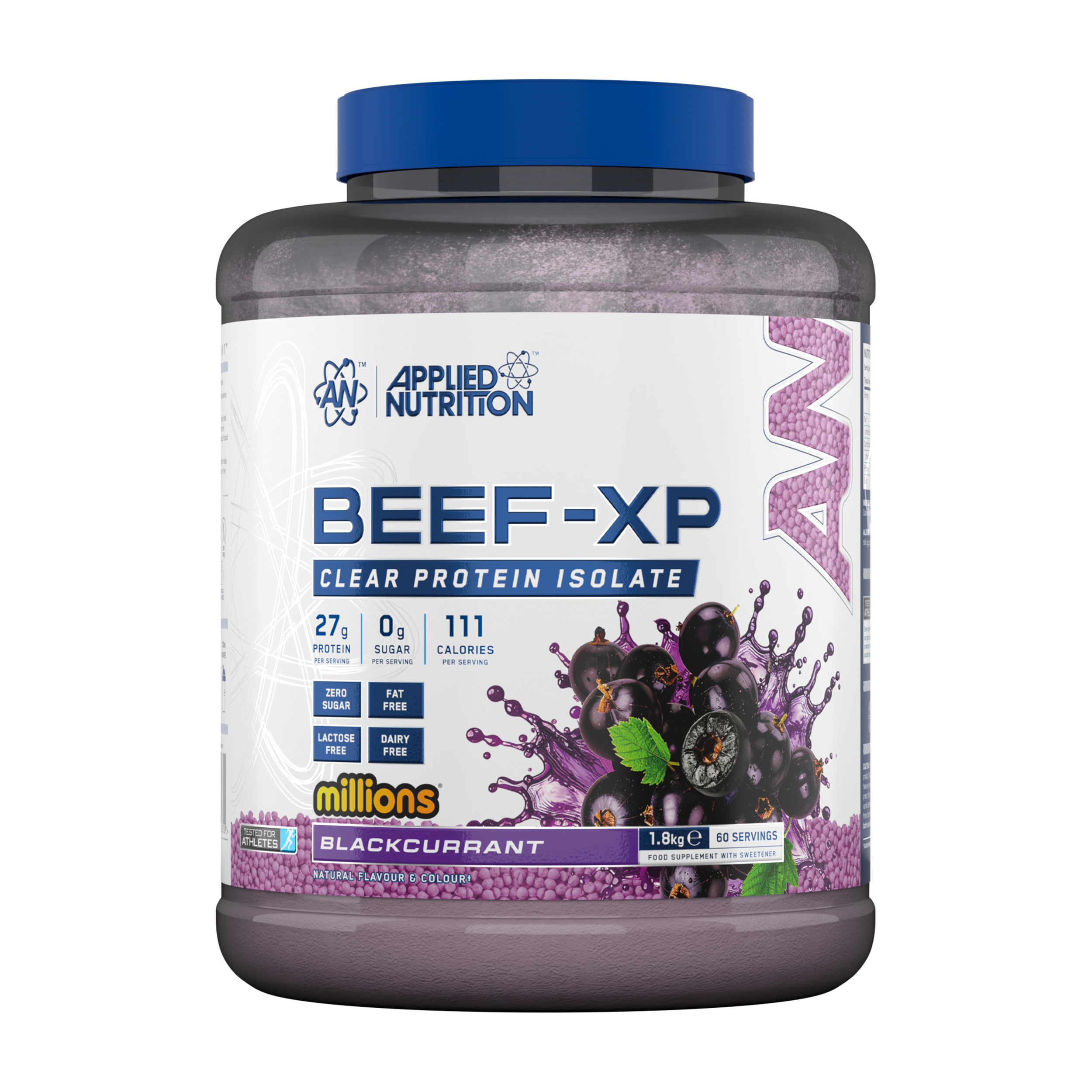 Applied Nutrition Beef-XP Millions Blackcurrant 1.8kg (60 Servings) Clear Hydrolysed Beef Protein