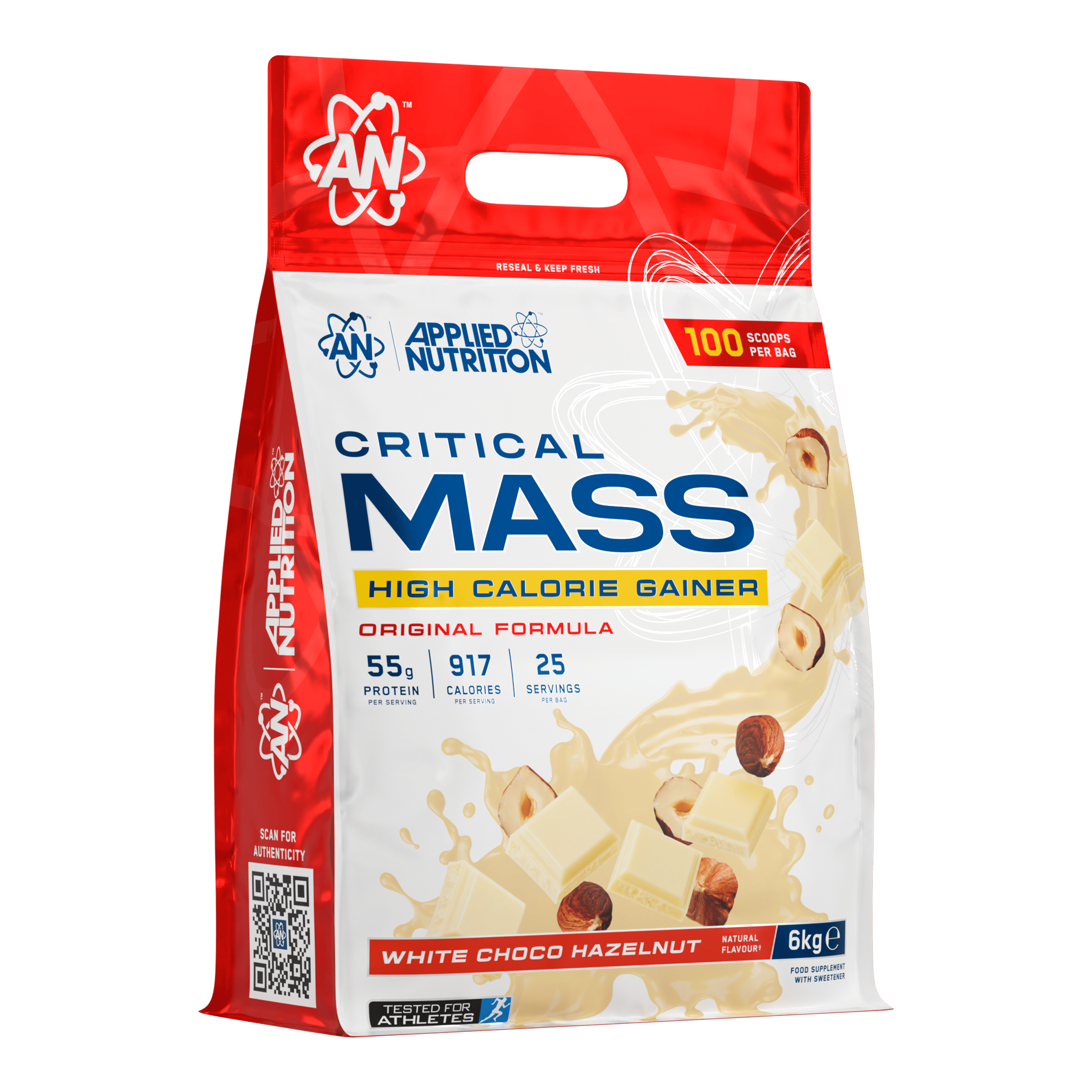 Applied Nutrition Critical Mass Original White Choco Hazelnut 6kg (25 Servings)