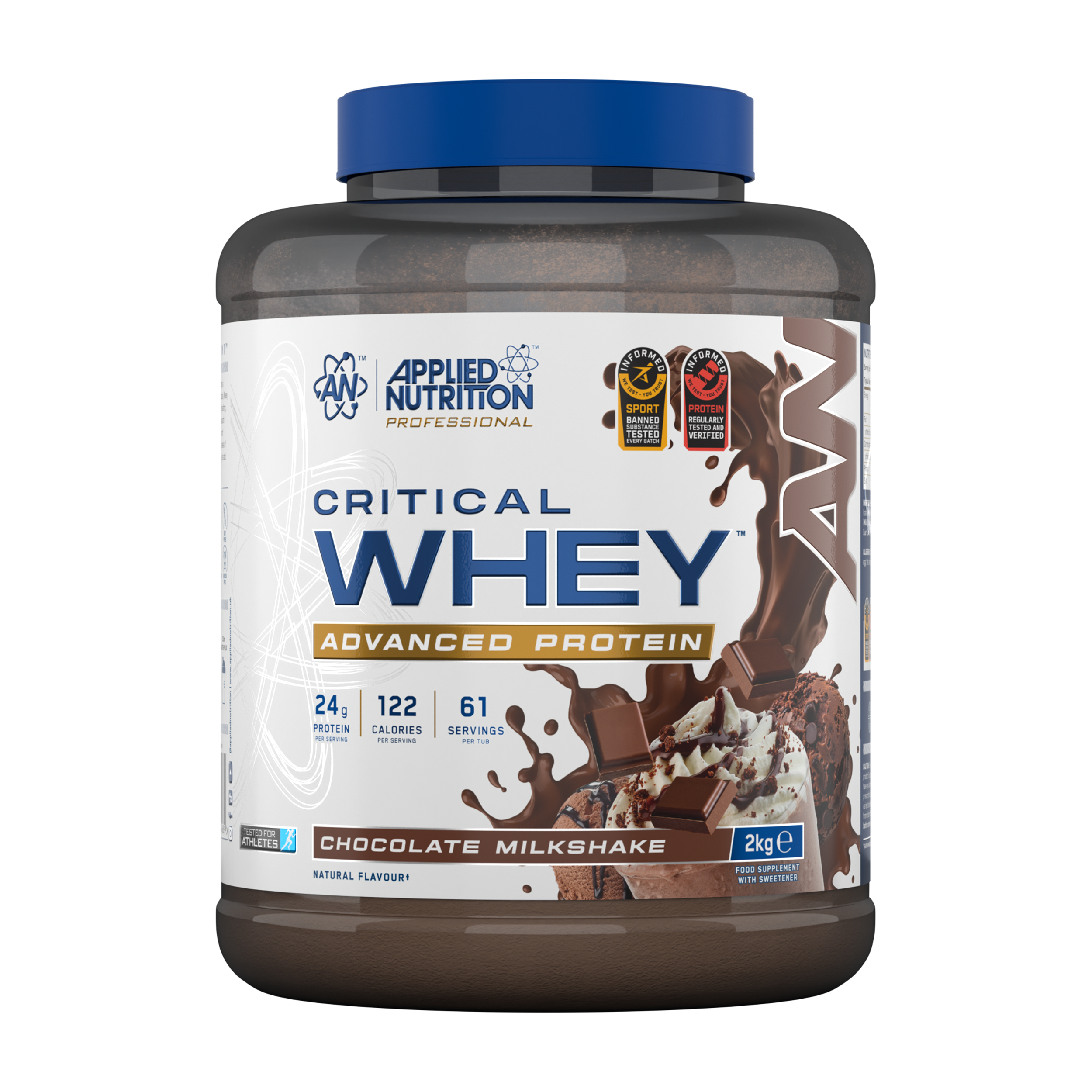 Applied Nutrition Critical Whey Protein Chocolate Milkshake 2kg (61 Servings)