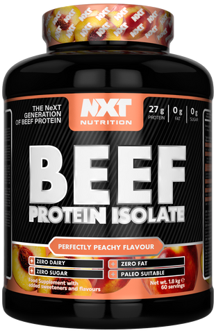NXT Nutrition Beef Protein Isolate 1.8kg Perfectly Peachy