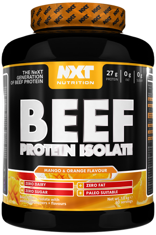 NXT Nutrition Beef Protein Isolate 1.8kg Mango and Orange