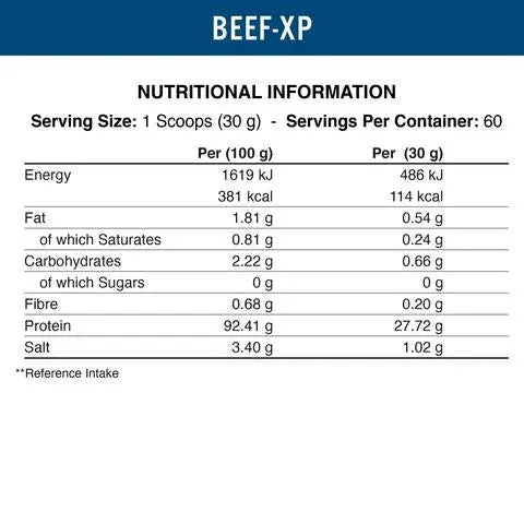 Applied Nutrition Beef-XP Clear Hydrolysed Beef Protein Powder