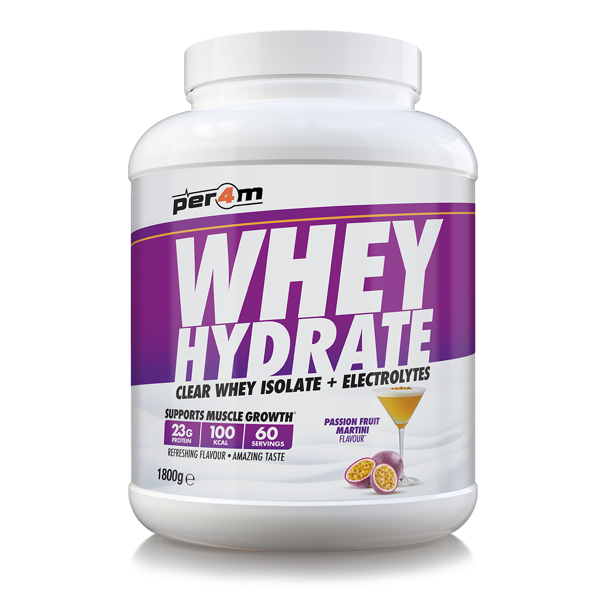 Per4m Whey Hydrate Passionfruit Martini 1.8kg