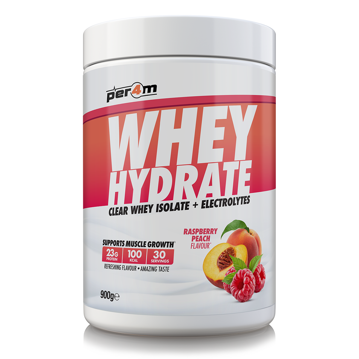 Per4m Whey Hydrate Raspberry Peach 900g