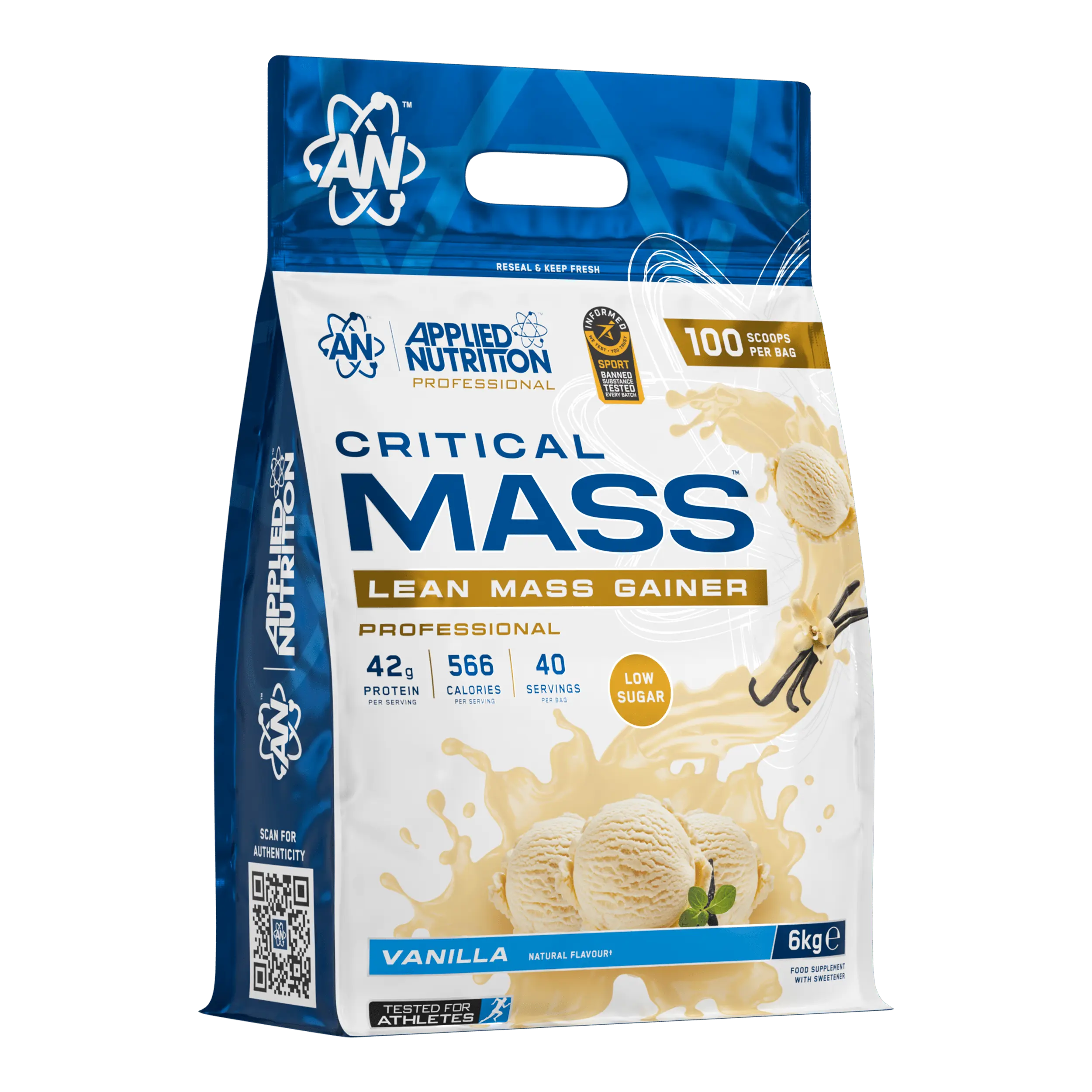 Applied Nutrition Critical Mass Professional 6kg Vanilla
