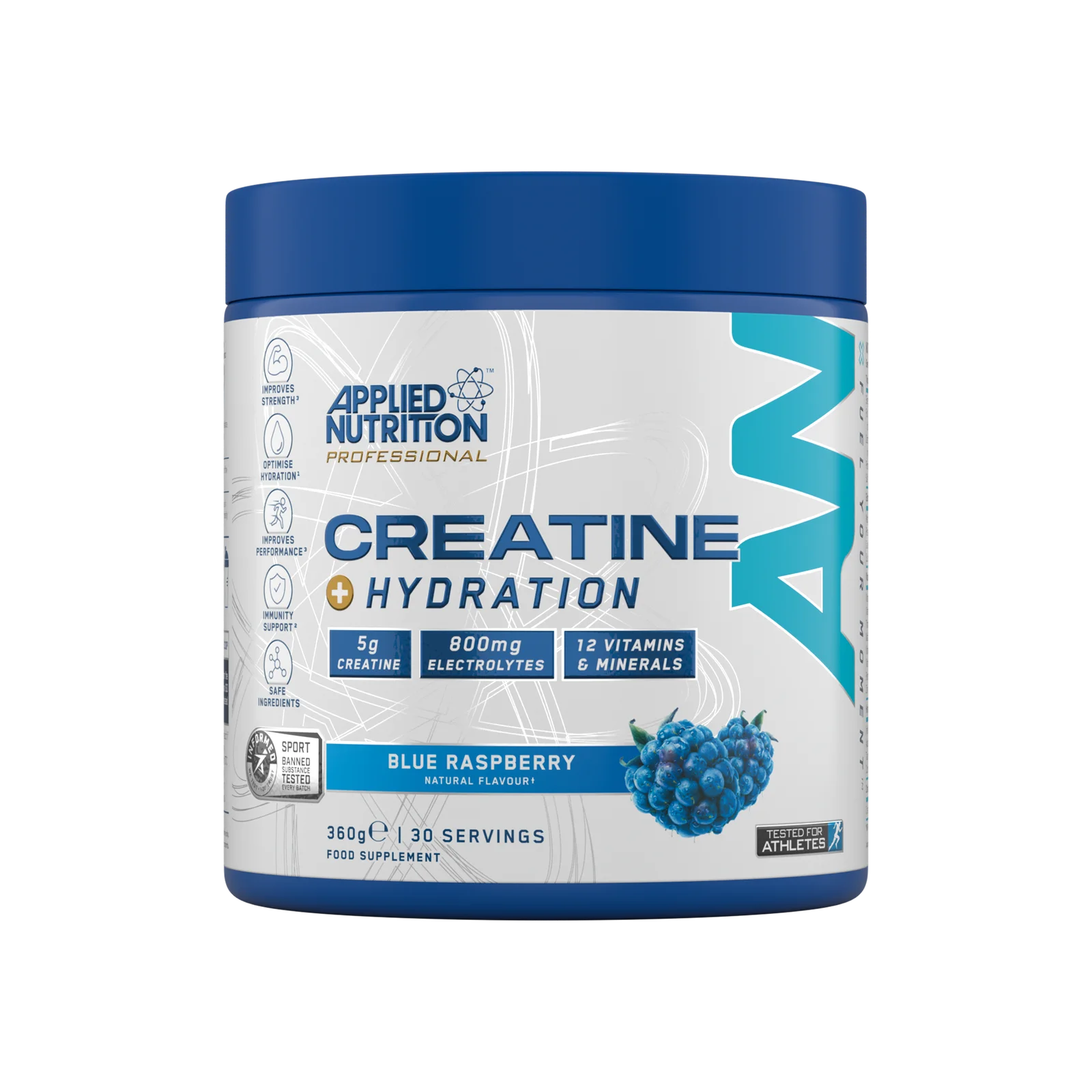 Applied Nutrition Creatine + Hydration 360g Blue Raspberry