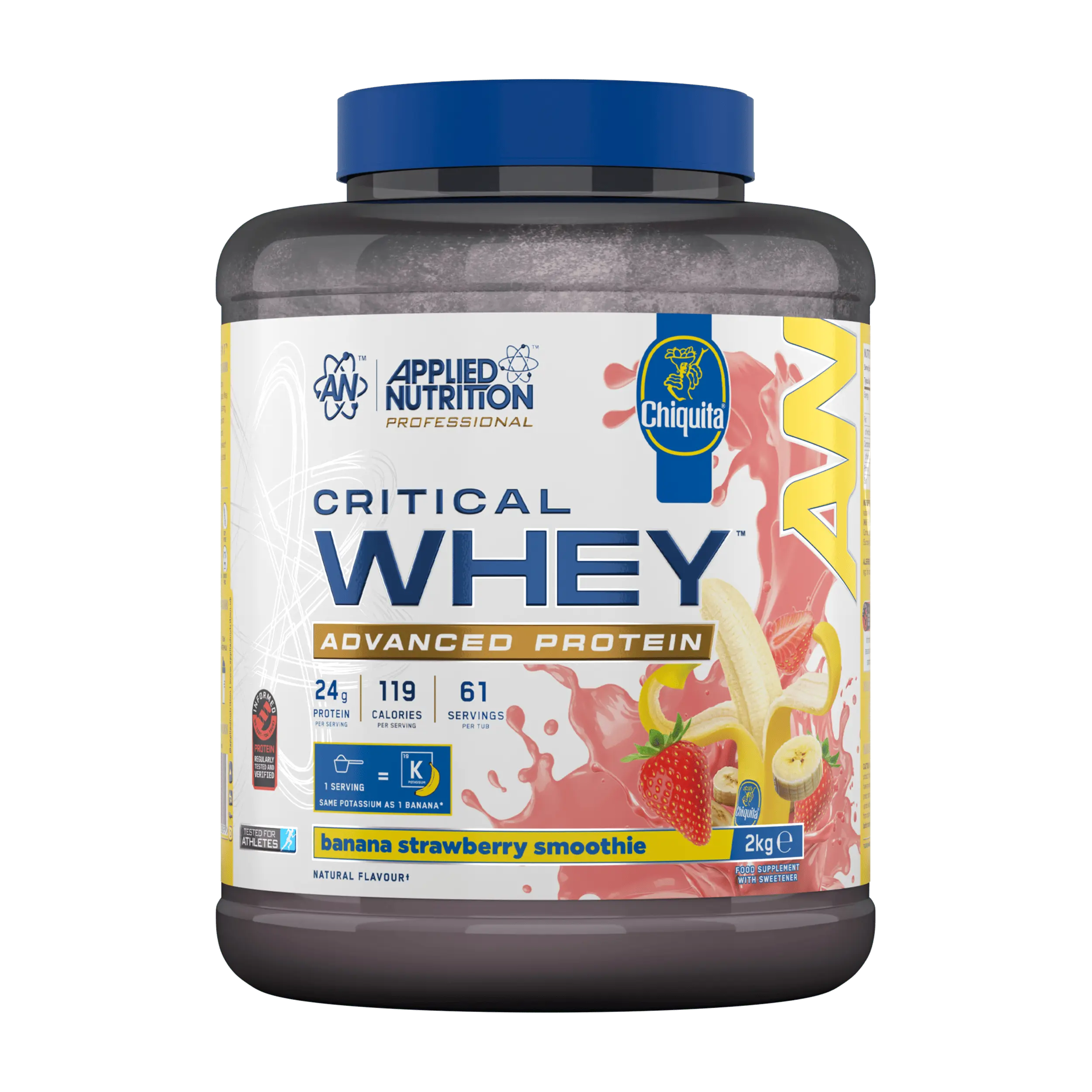 Applied Nutrition Critical Whey 2kg Chiquita Banana Strawberry Smoothie