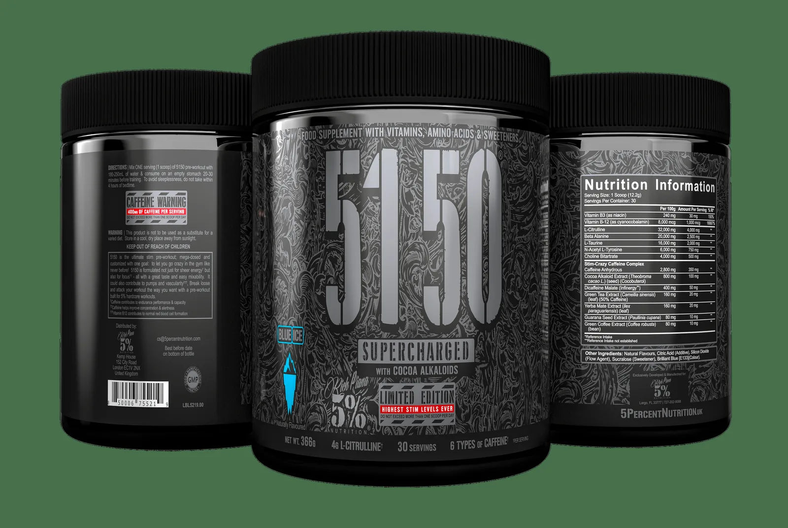 5% Nutrition 5150 Supercharged Preworkout