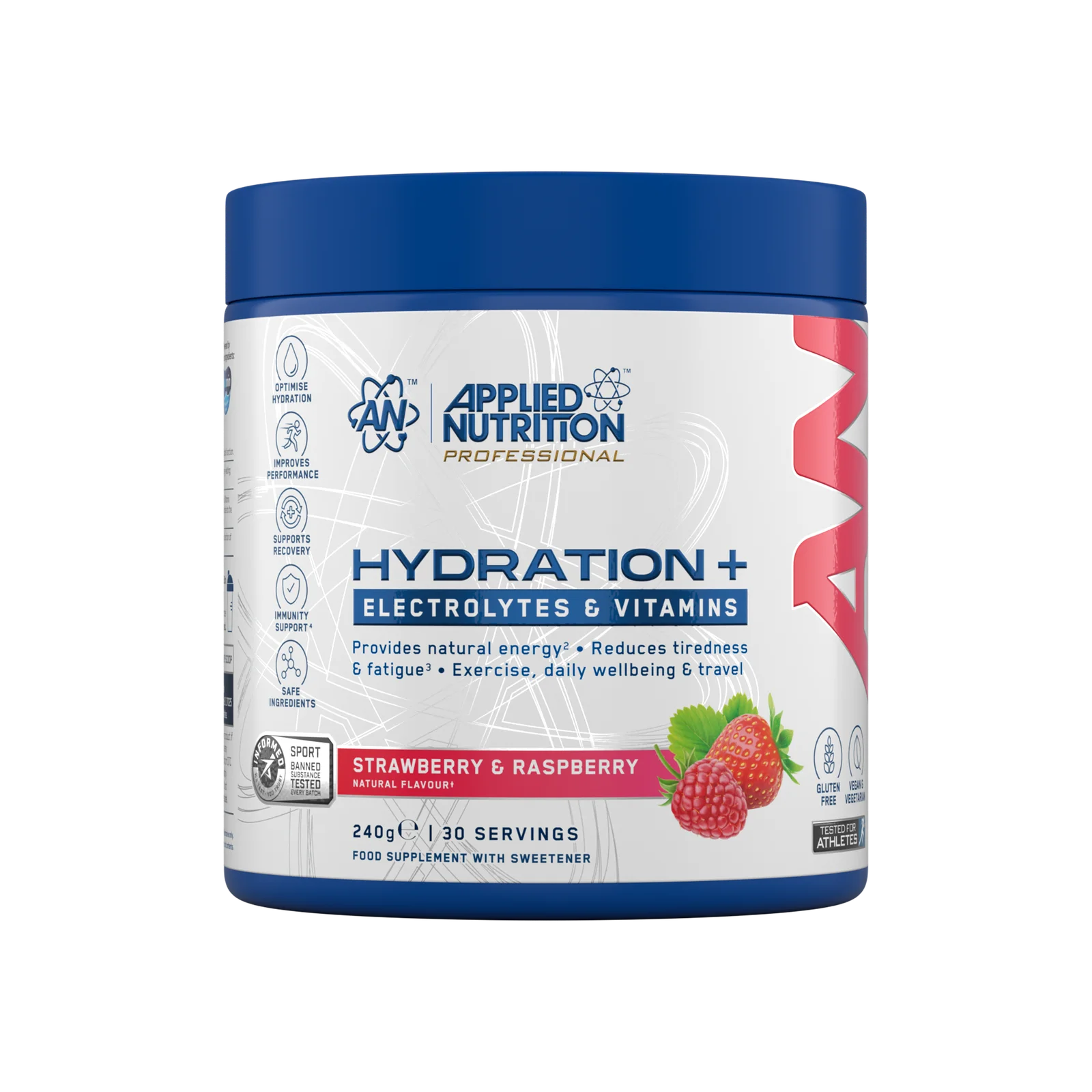 Applied Nutrition Hydration+ 240g Strawberry Raspberry