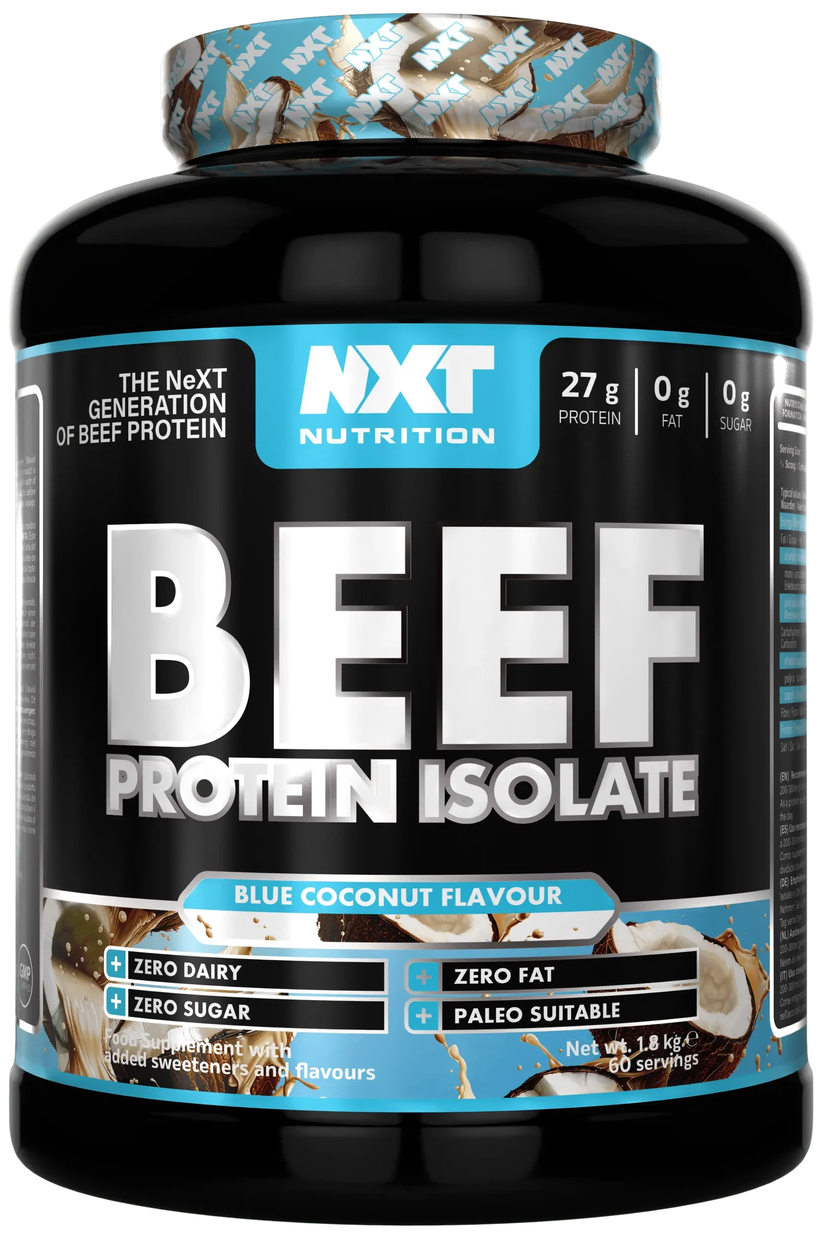 NXT Beef Protein Isolate 1.8kg Blue Coconut