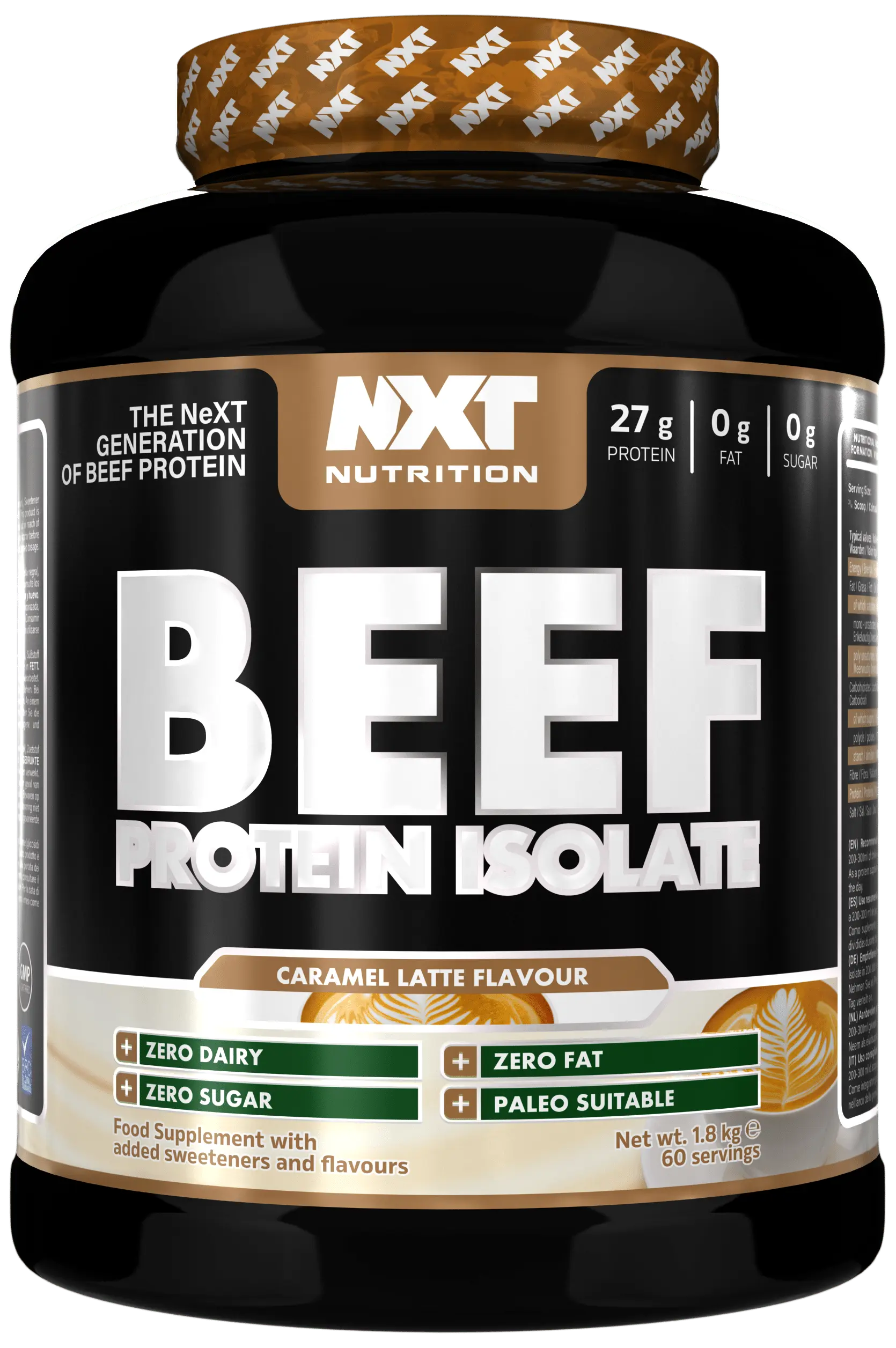 NXT Beef Protein Isolate 1.8kg Caramel Latte