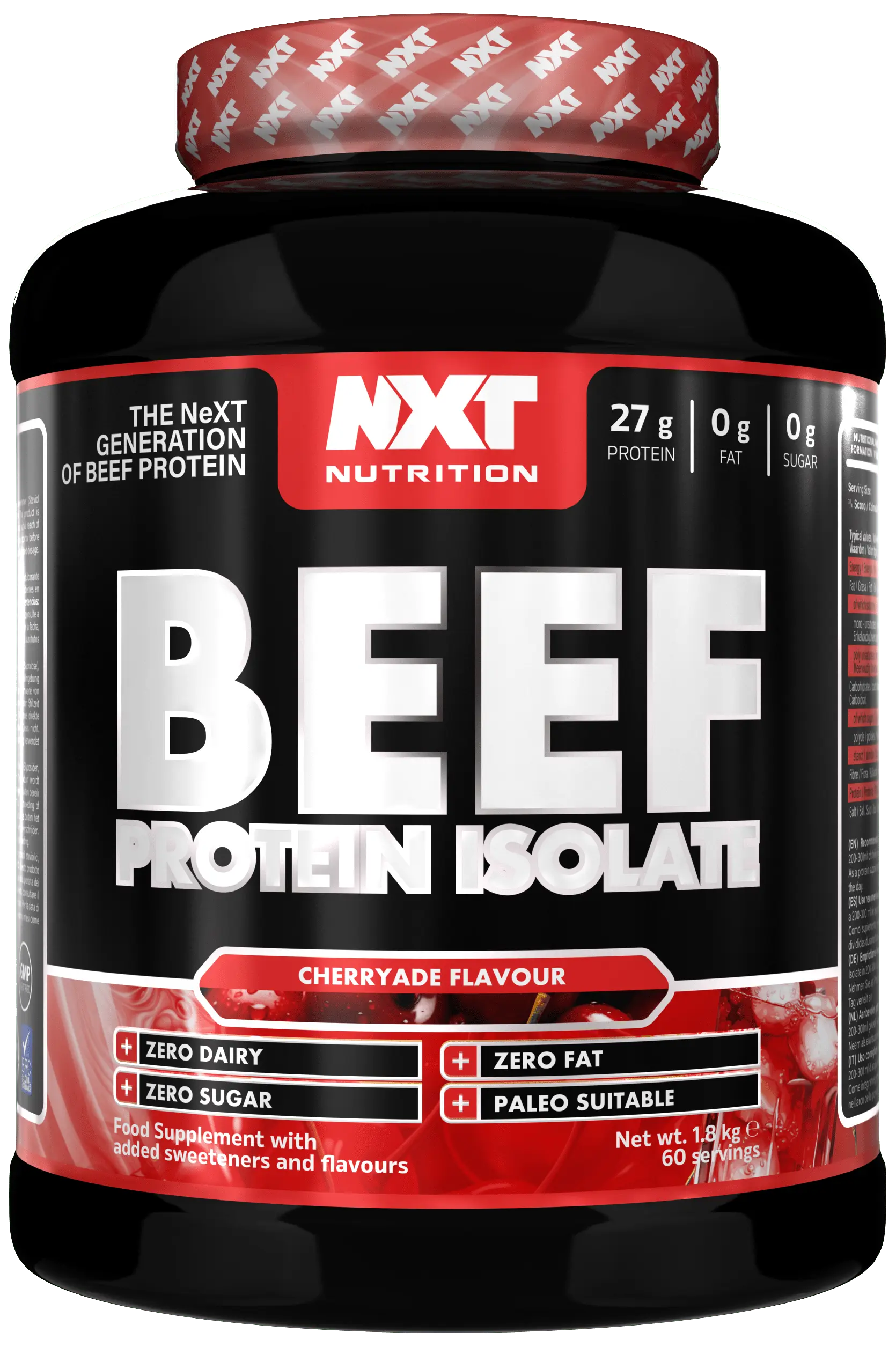 NXT Beef Protein Isolate 1.8kg Cherryade