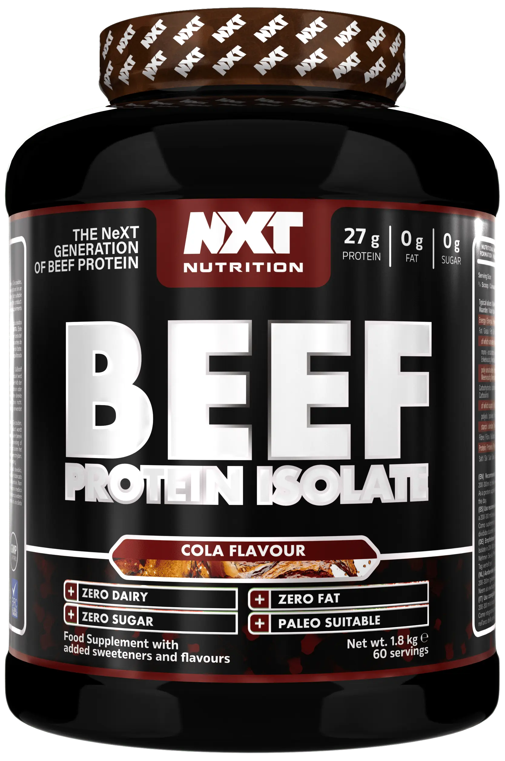 NXT Beef Protein Isolate 1.8kg Cola
