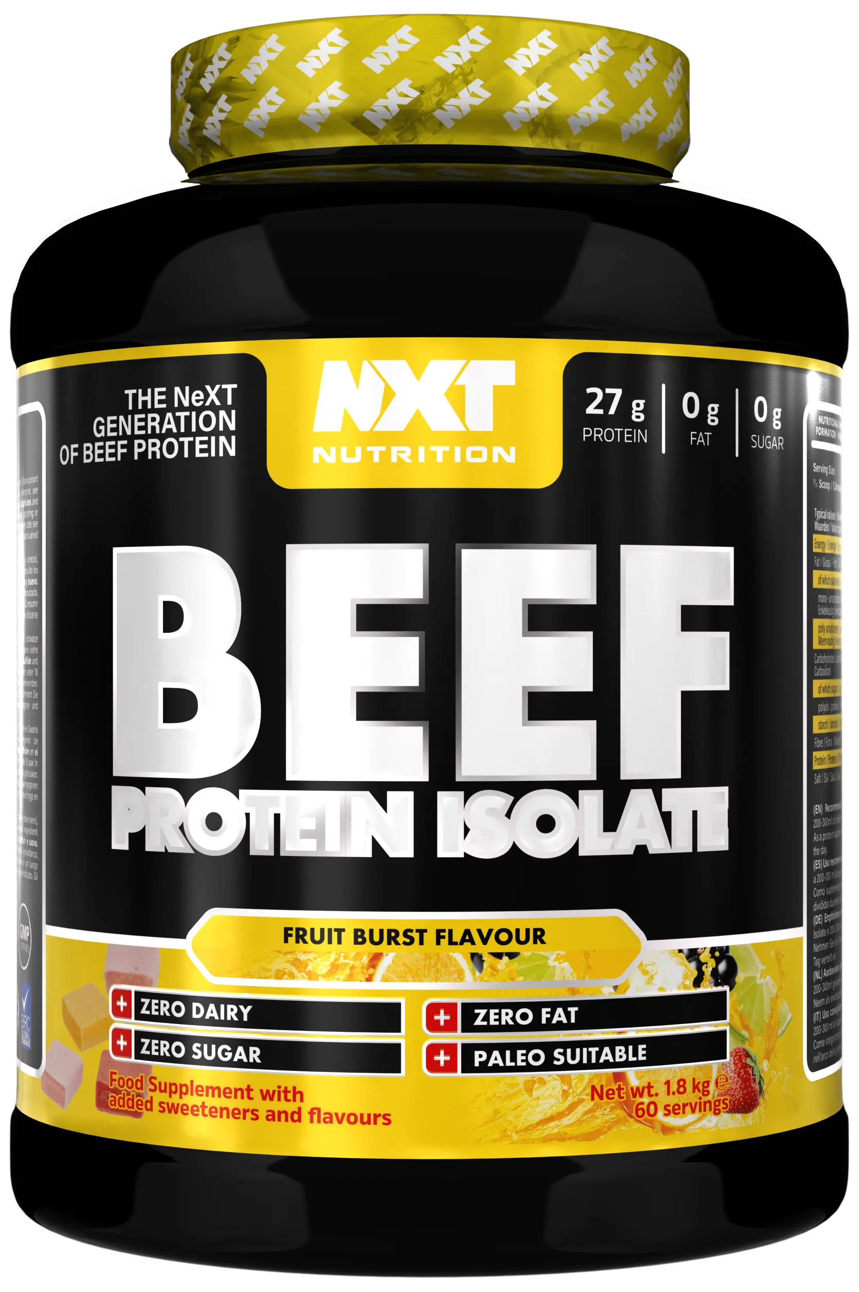 NXT Beef Protein Isolate 1.8kg Fruit Burst